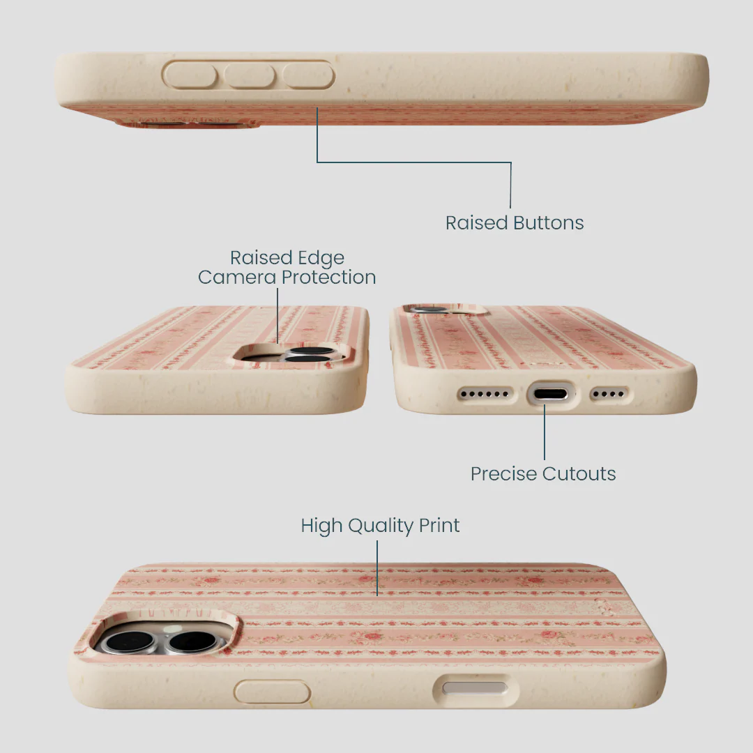 Seashell Opulent Lines iPhone 16 Plus Case - Image 3