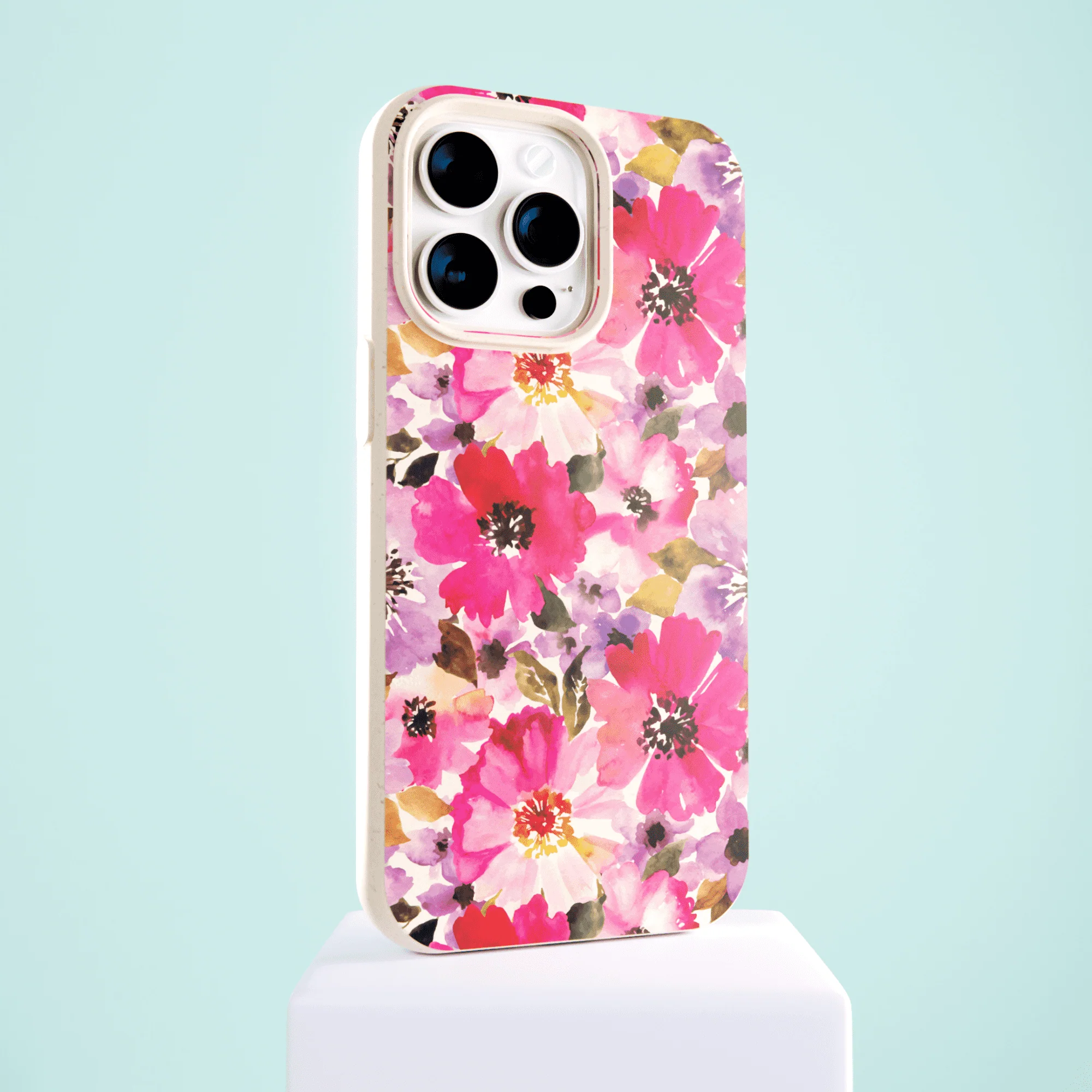 Seashell Painted Petals iPhone 14 Plus Case - Image 2
