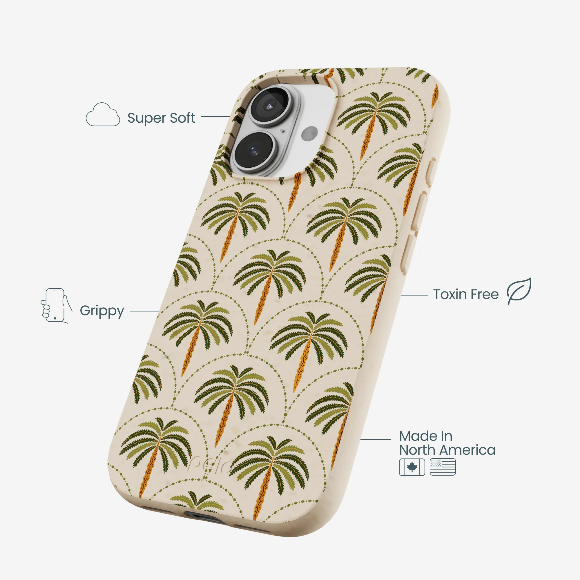 Seashell Palm Reverie iPhone 17 Case - Image 4