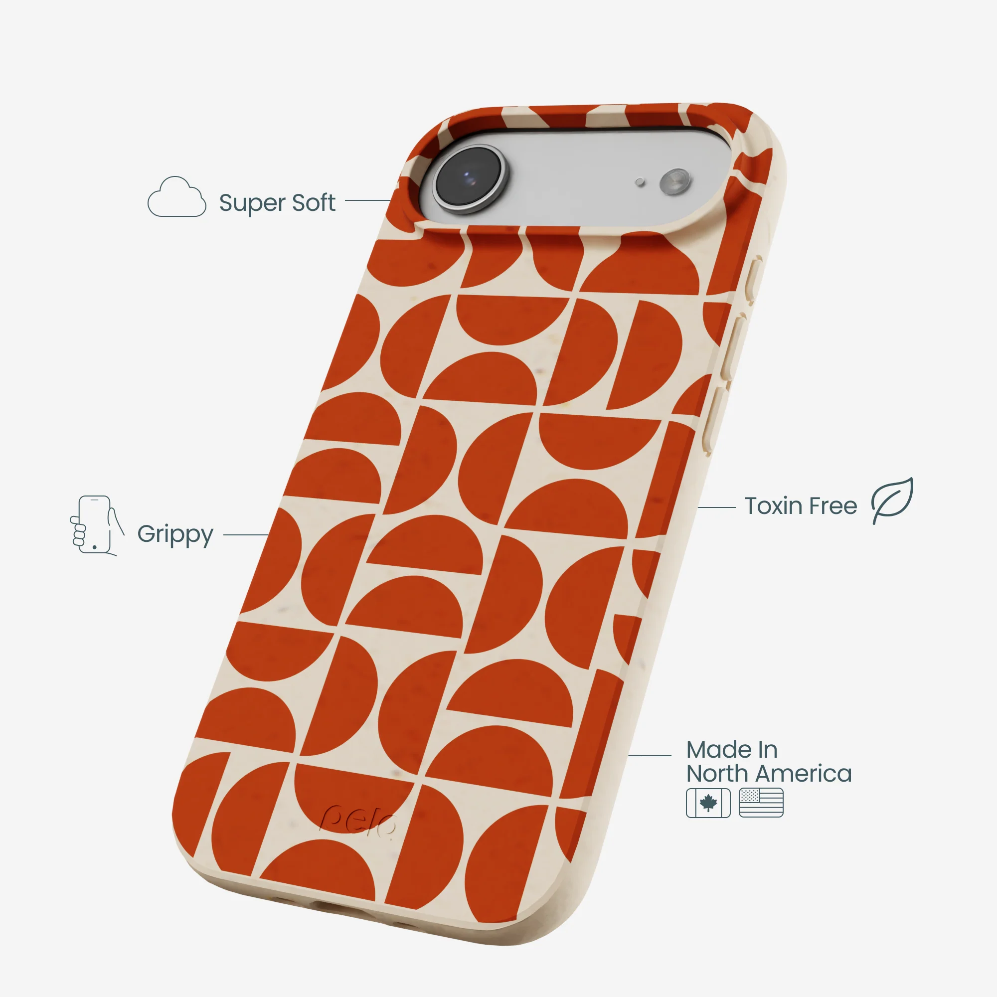 Seashell Paprika Play iPhone Air Case - Image 4