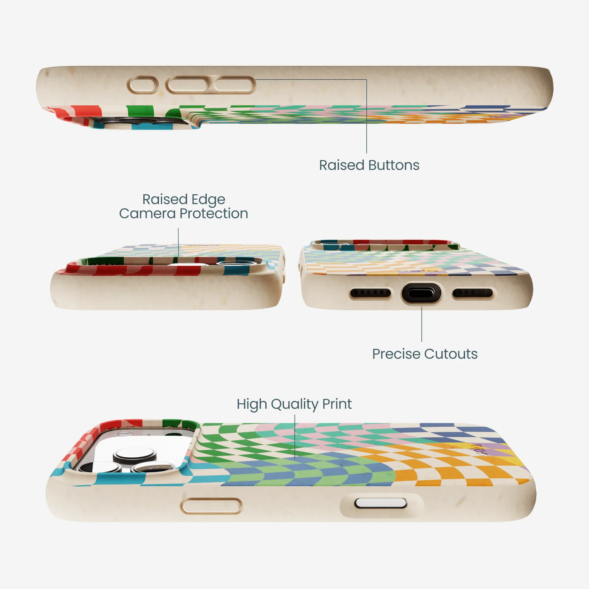 Seashell Patchwork iPhone 17 Pro Max Case - Image 3