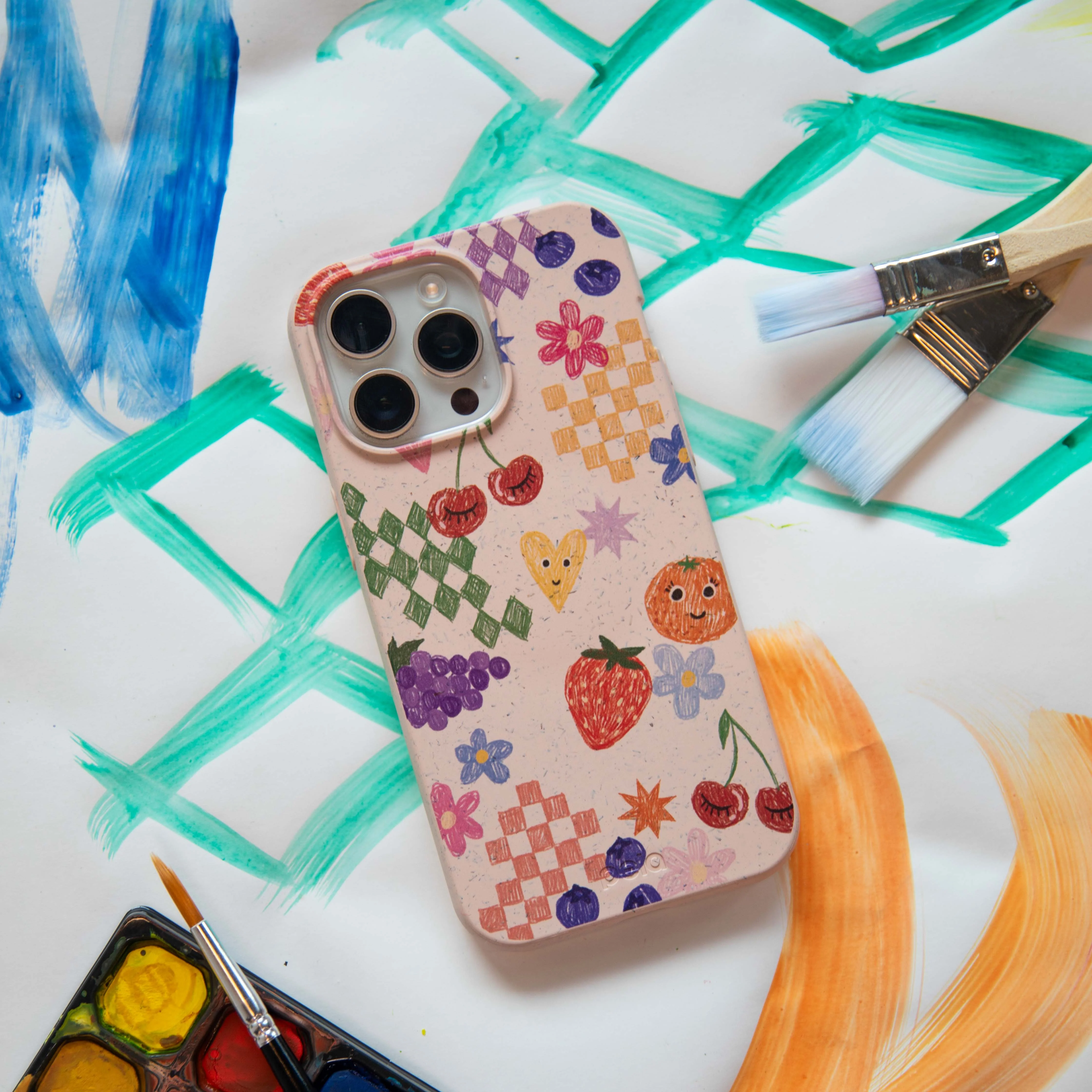 Seashell Pencil Doodles Google Pixel 10a Case - Image 2