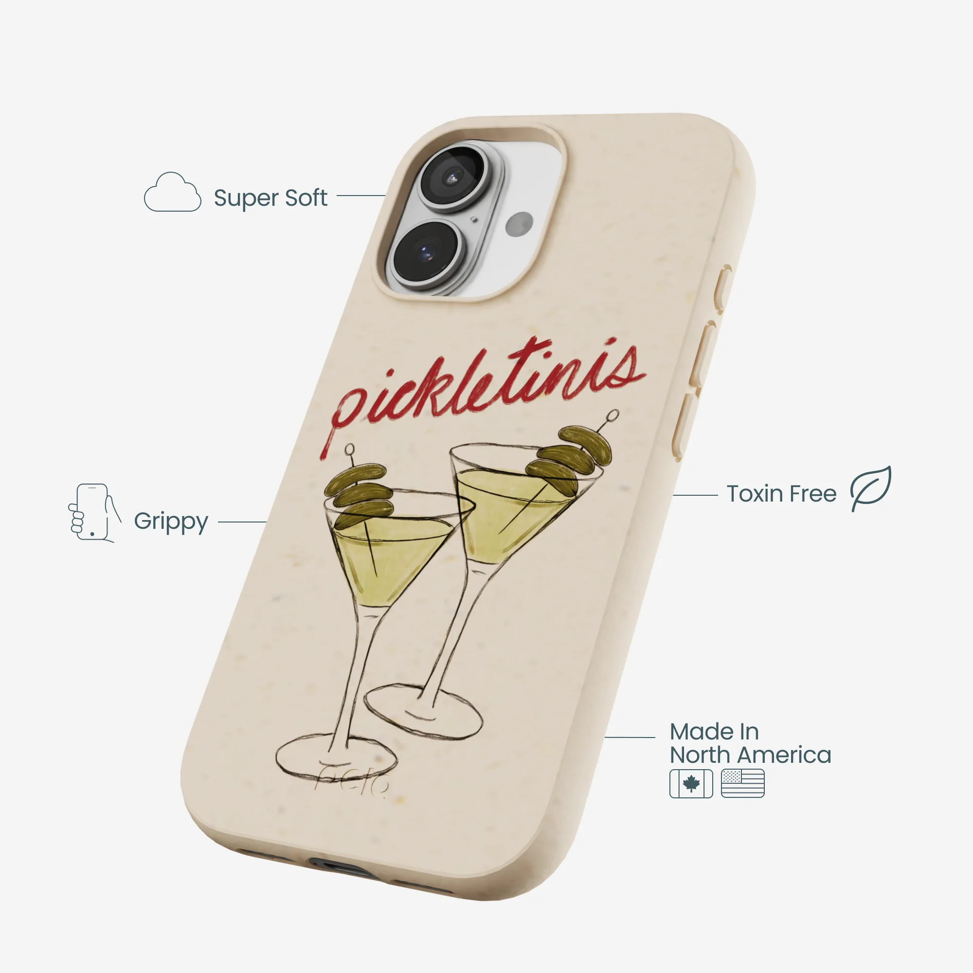Seashell Pickletinis iPhone 17 Case - Image 4