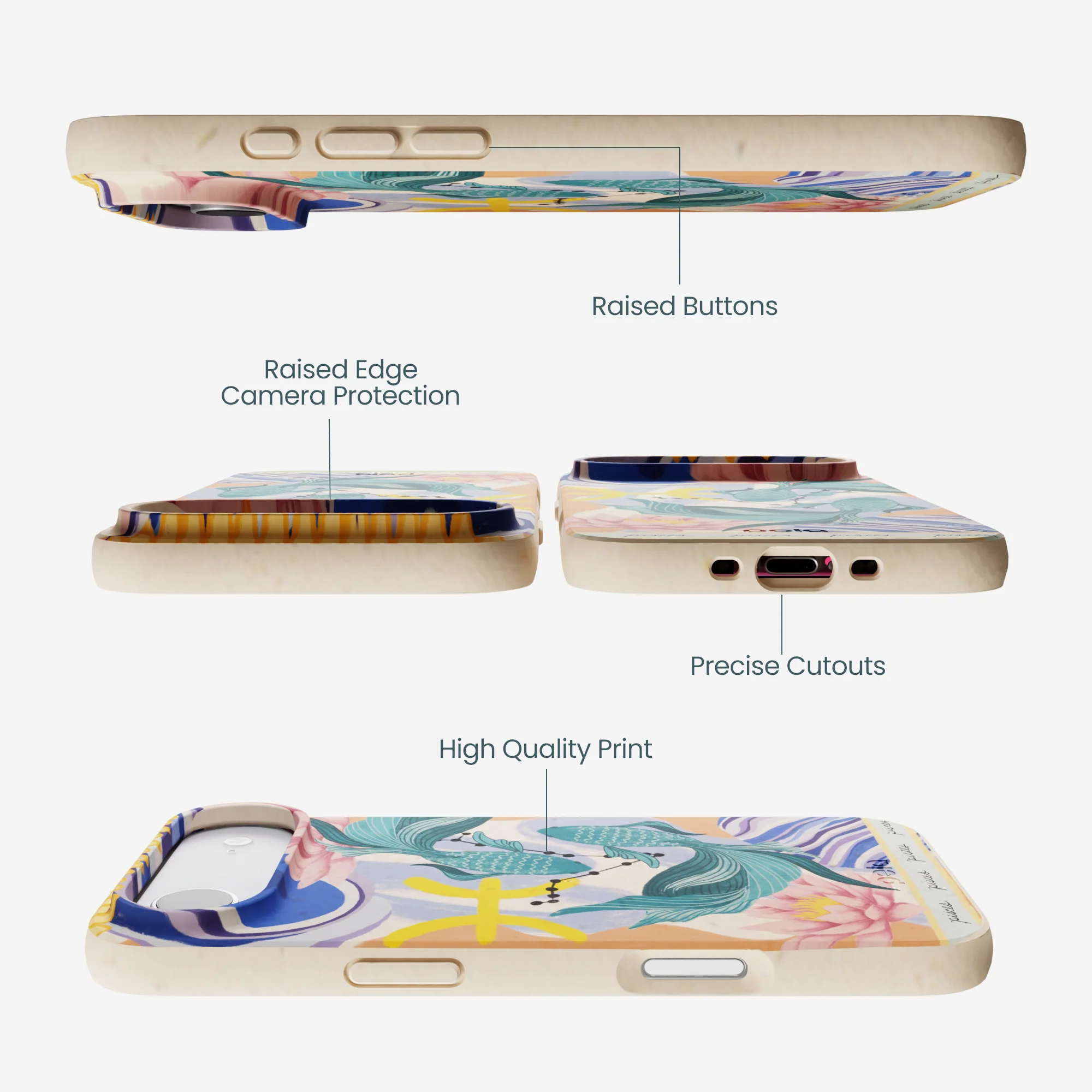 Seashell Pisces Fish iPhone Air Case - Image 2