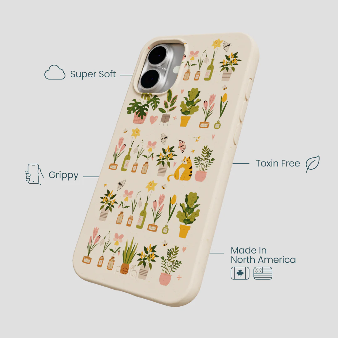 Seashell Plants and Blooms iPhone 16 Plus Case - Image 3