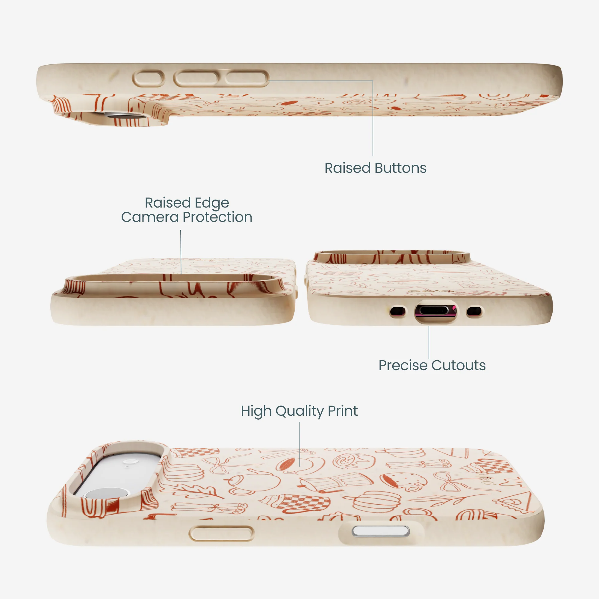Seashell Pumpkin Spice iPhone Air Case - Image 3