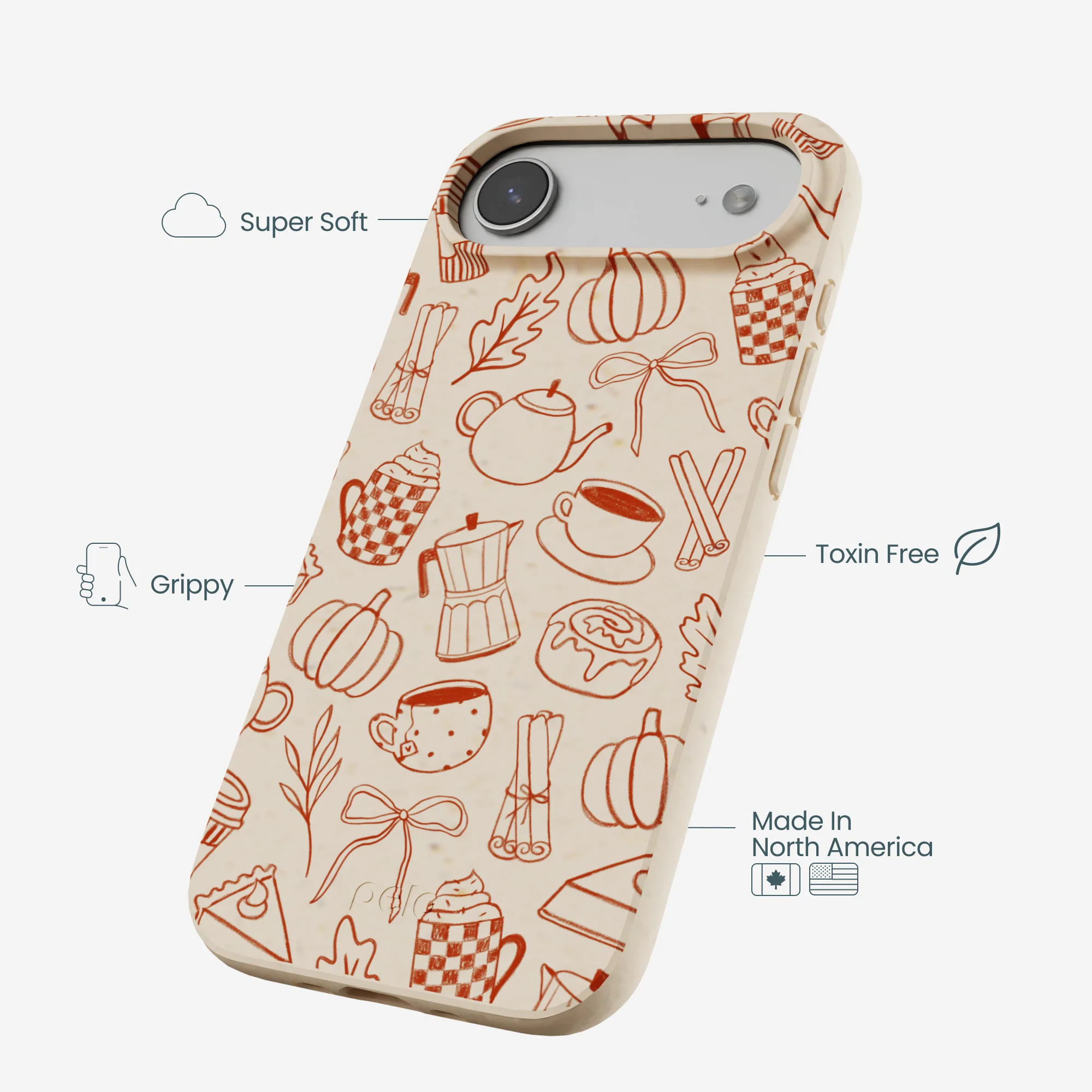 Seashell Pumpkin Spice iPhone Air Case - Image 4