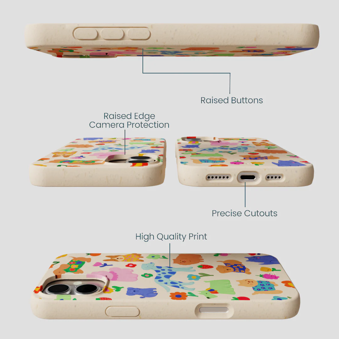 Seashell Pup Bloom iPhone 16 Plus Case - Image 3