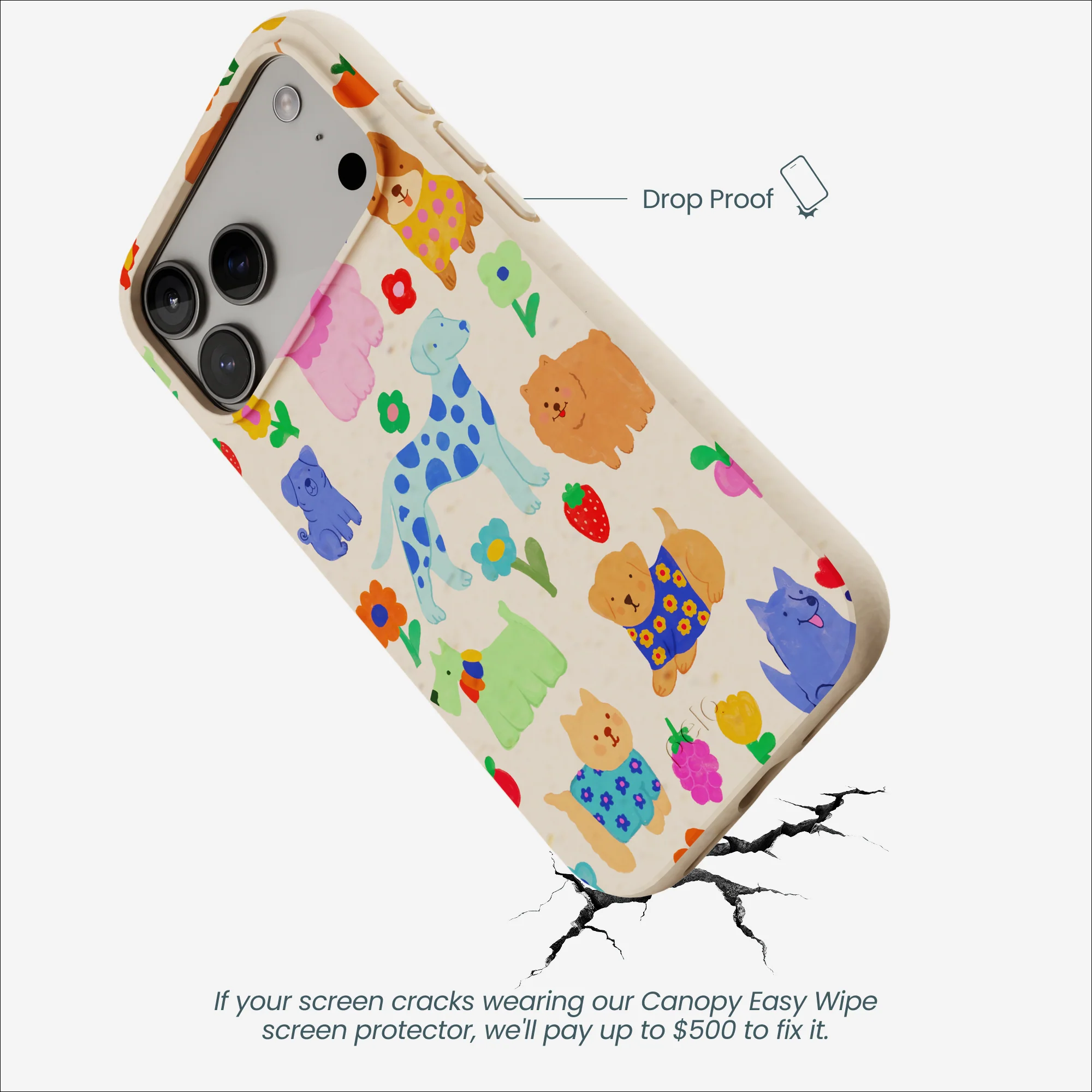 Seashell Pup Bloom iPhone 17 Pro Max Case - Image 5