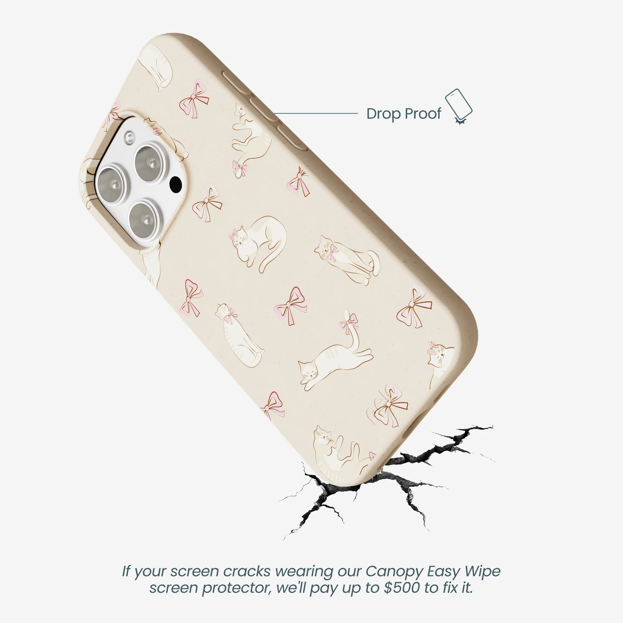 Seashell Purrfect iPhone 16 Pro Max Case - Image 5