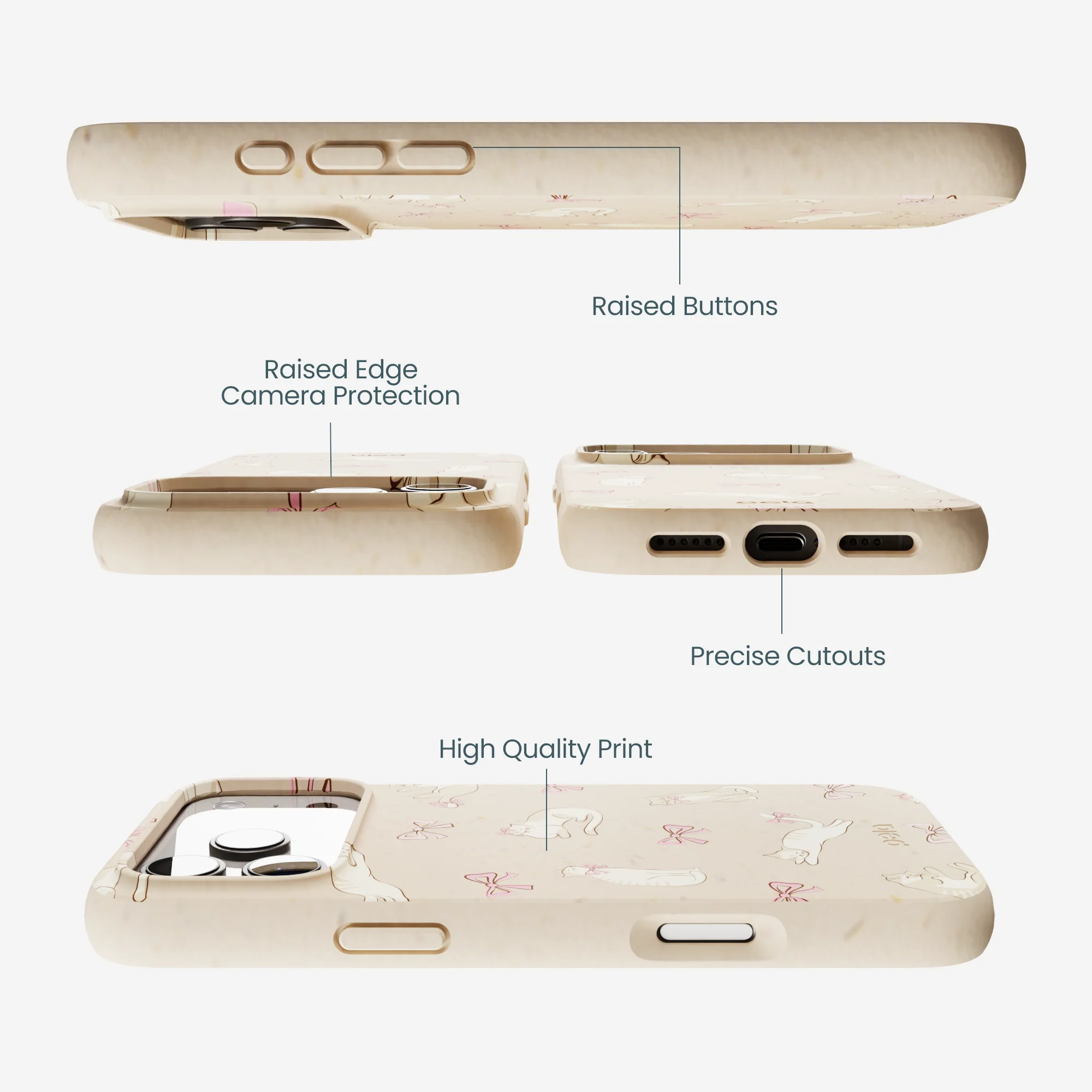 Seashell Purrfect iPhone 17 Pro Max Case - Image 2