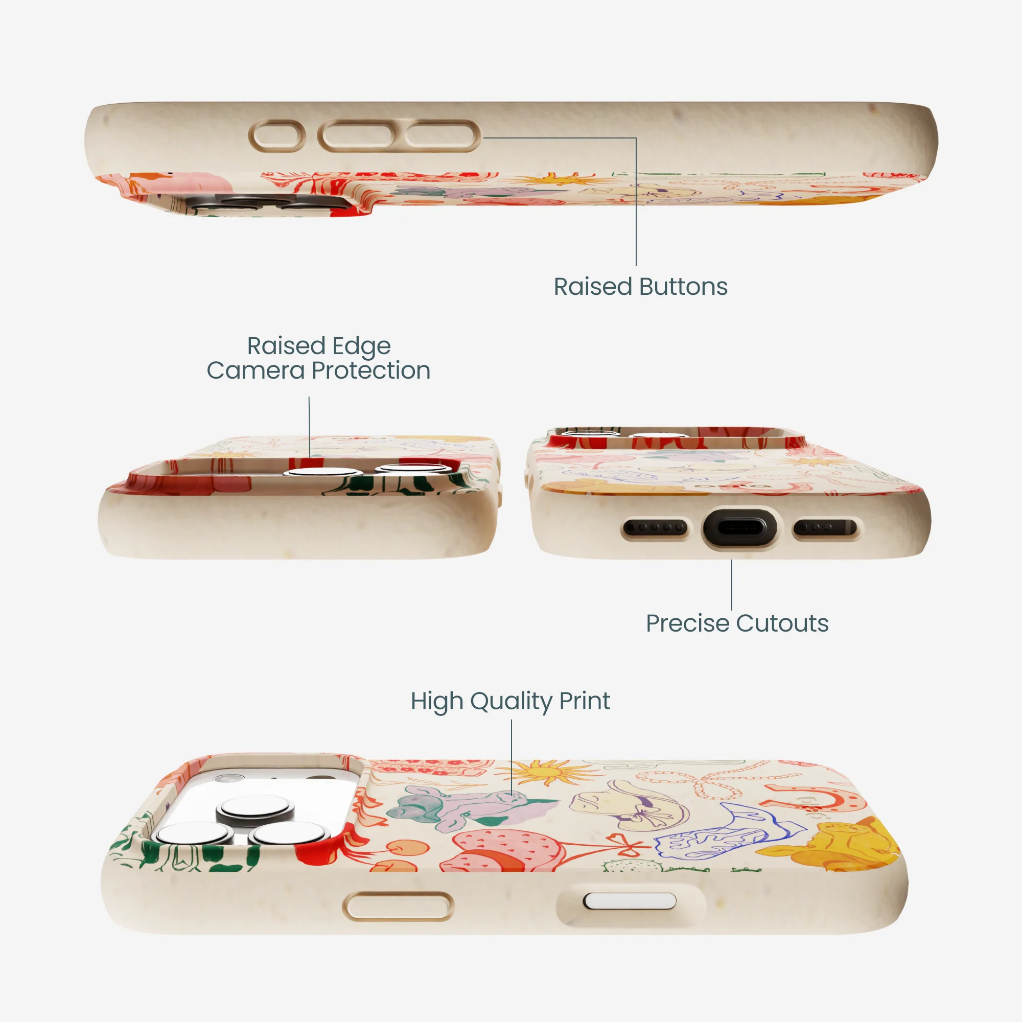 Seashell Retro Rodeo iPhone 17 Pro Case - Image 3
