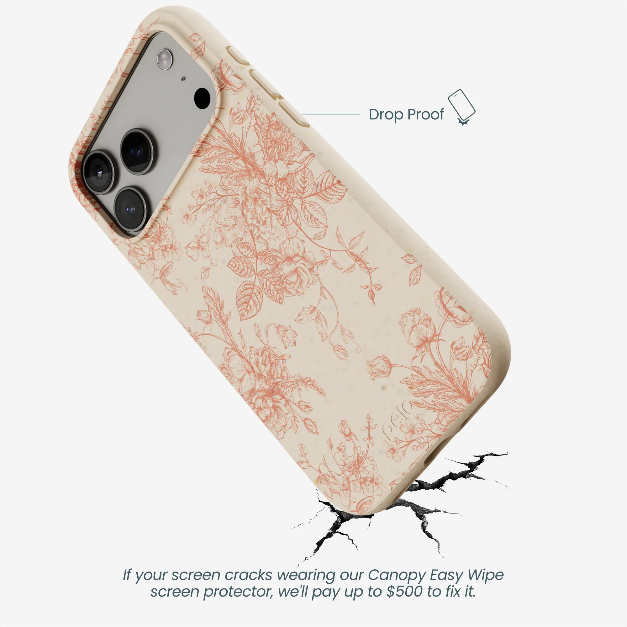 Seashell Rococo Bouquets iPhone 17 Pro Max Case - Image 5