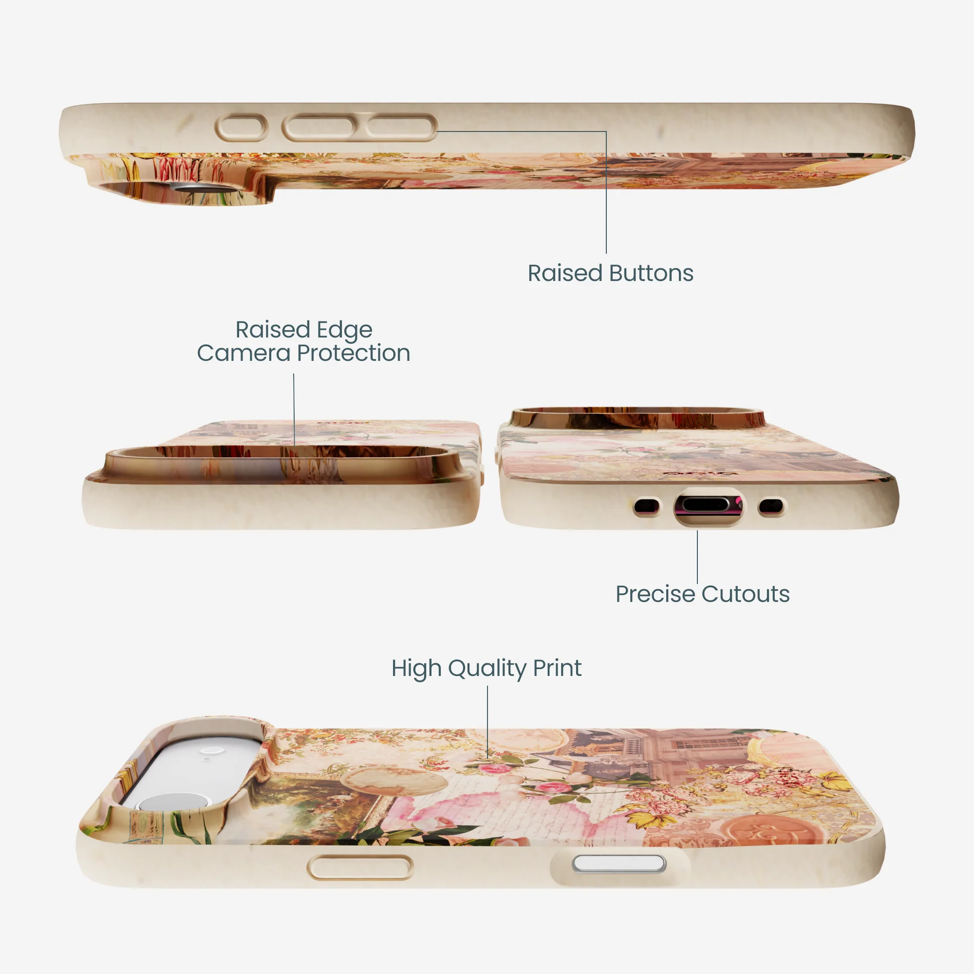 Seashell Rococo Romance iPhone Air Case - Image 3