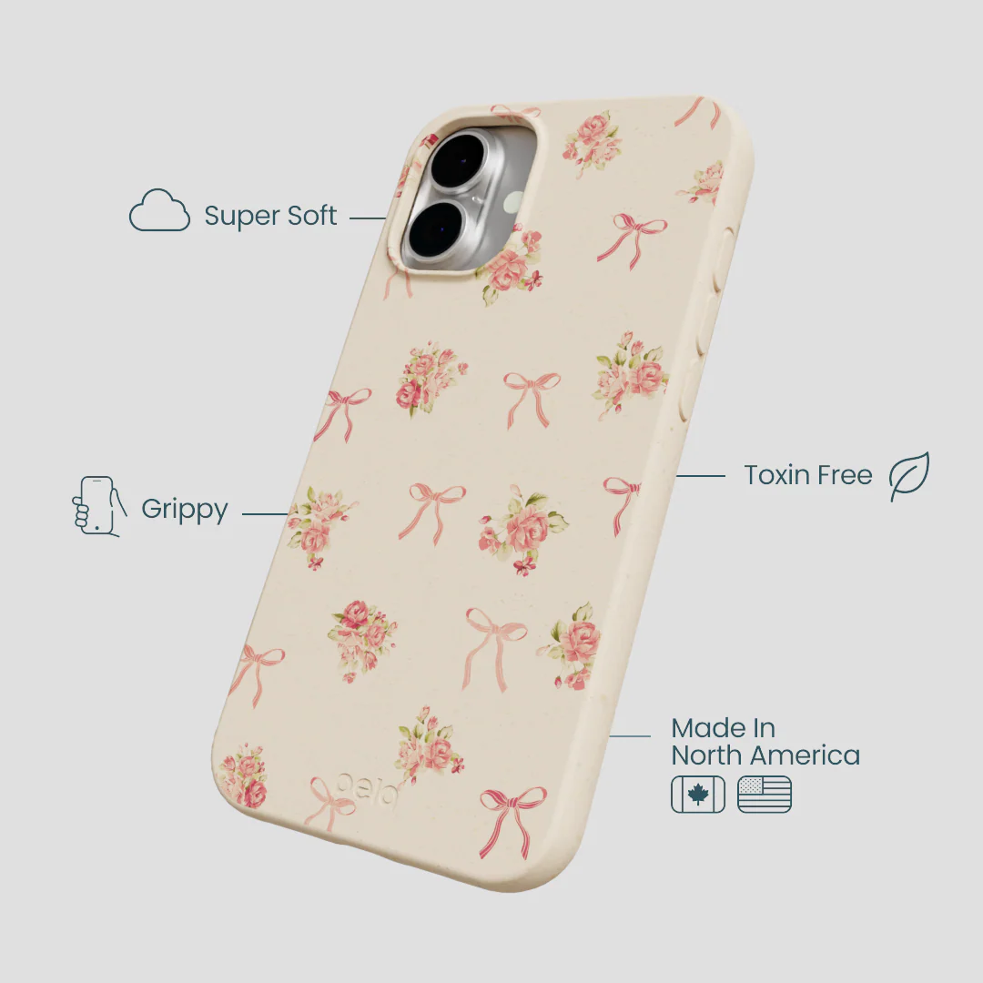 Seashell Roses and Bows iPhone 16 Plus Case - Image 4
