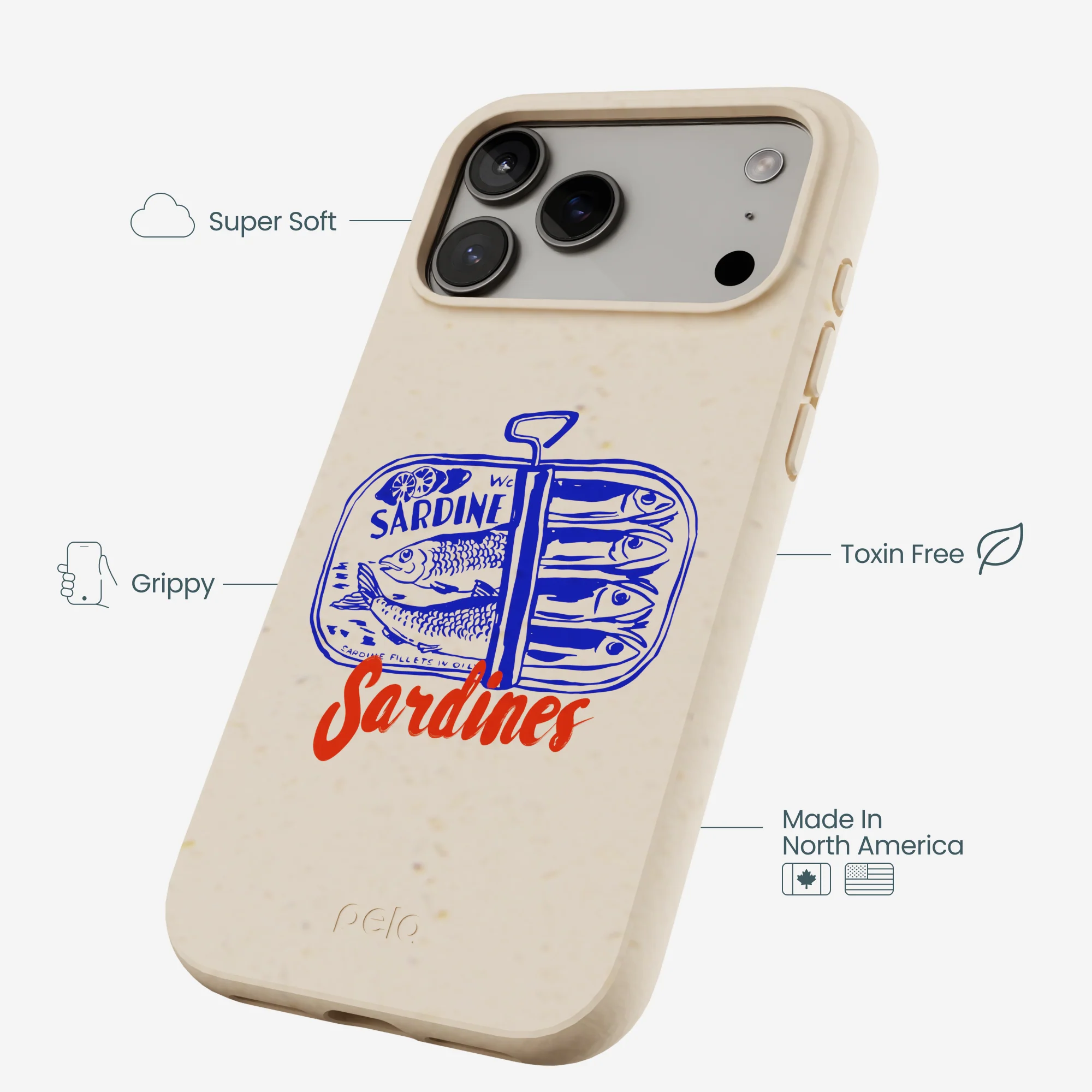 Seashell Sardines iPhone 17 Pro Max Case - Image 3