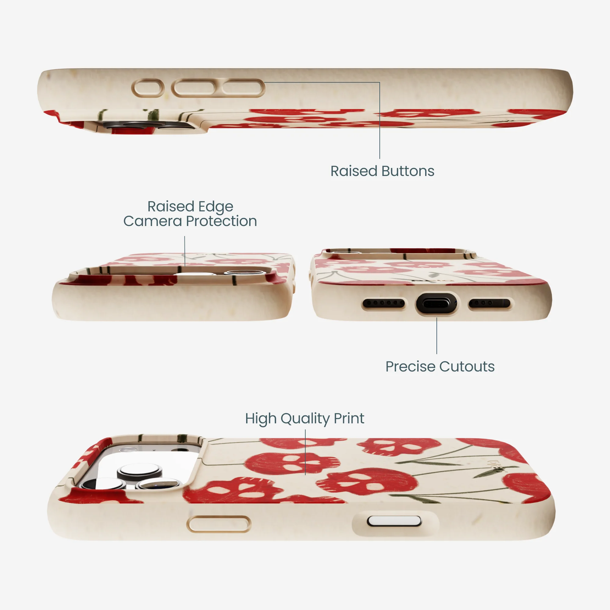 Seashell Scary Cherry iPhone 17 Pro Max Case - Image 2