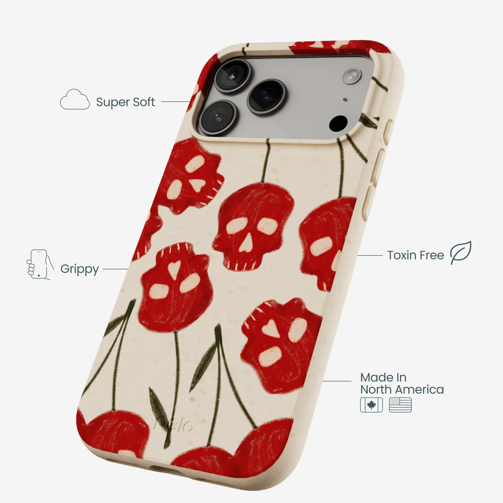 Seashell Scary Cherry iPhone 17 Pro Max Case - Image 3