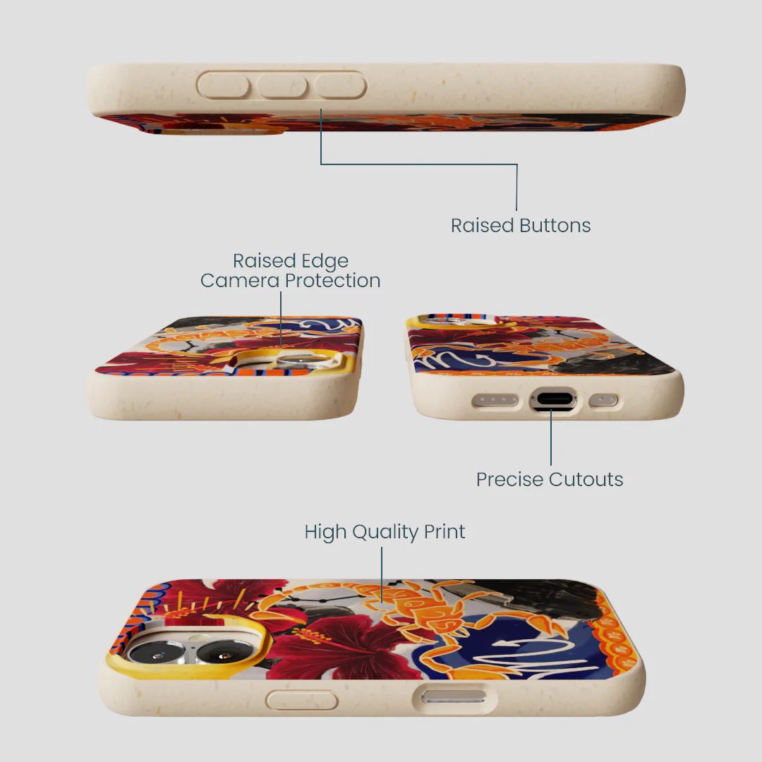 Seashell Scorpio Scorpion iPhone 16 Case - Image 3