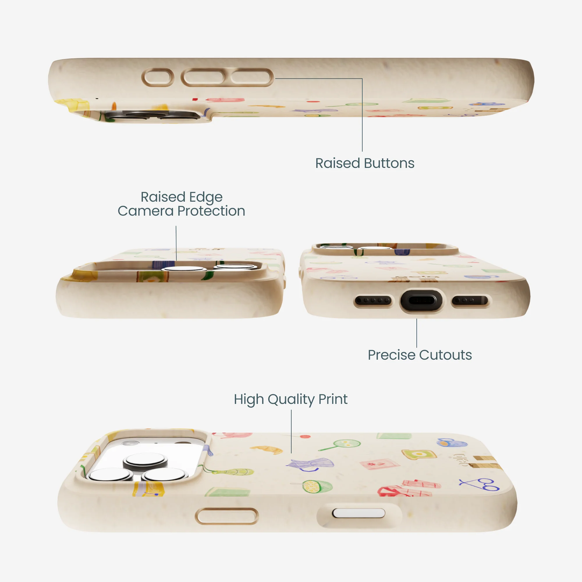 Seashell Slow Mornings iPhone 17 Pro Case - Image 3