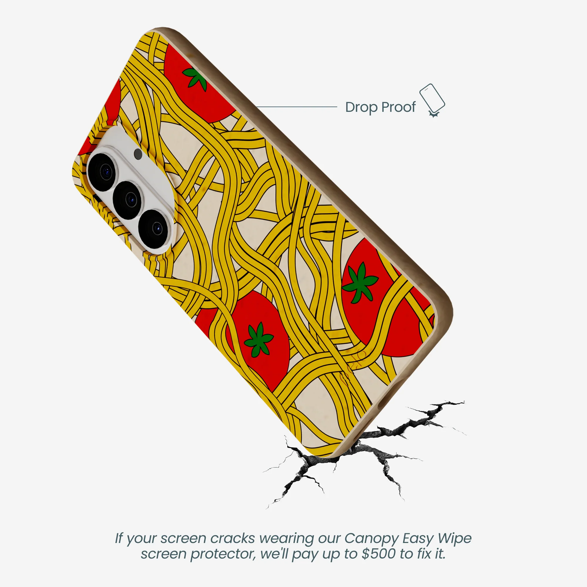 Seashell Spaghetti Splash Samsung Galaxy S26 Case - Image 5