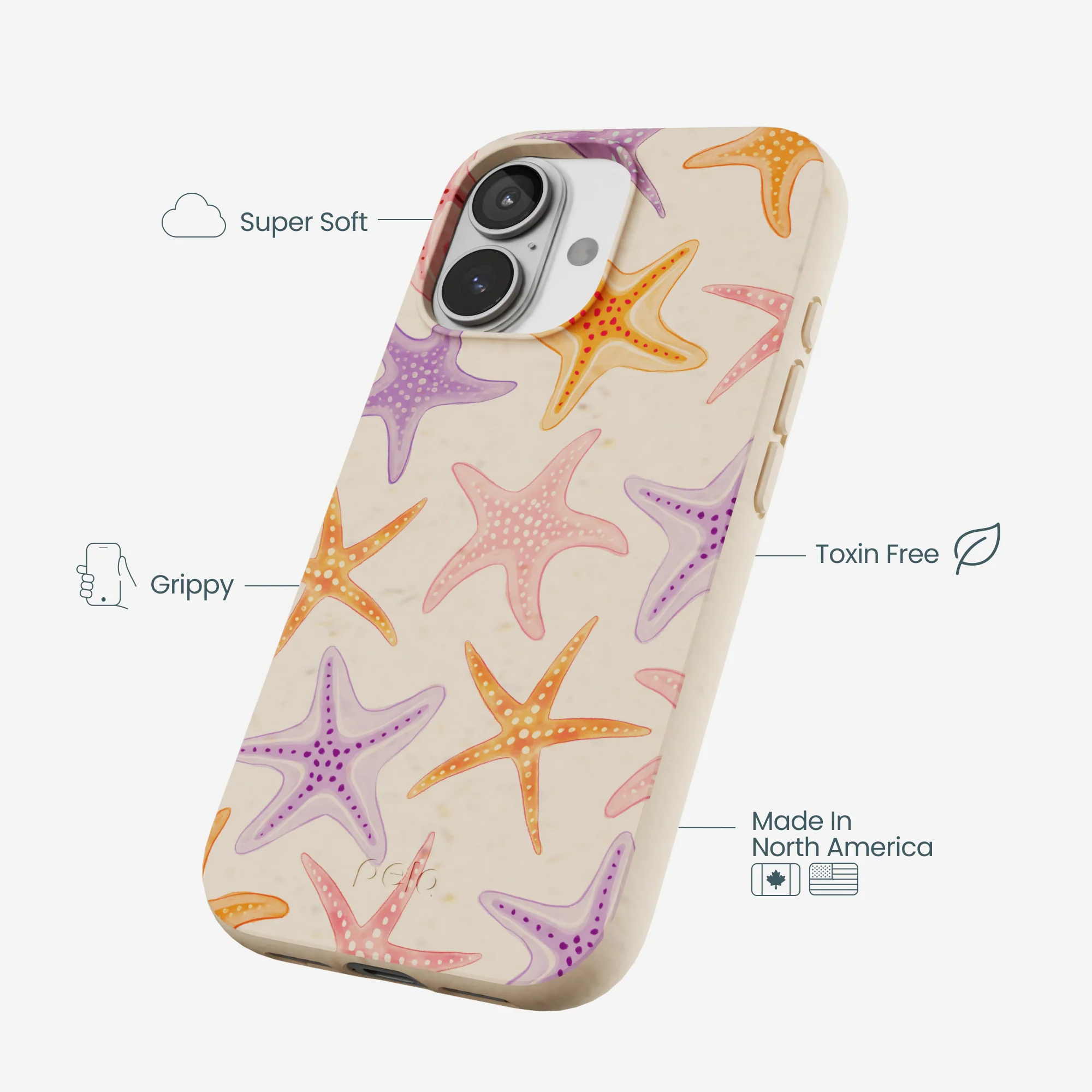 Seashell Starfish Parade iPhone 17 Case - Image 3