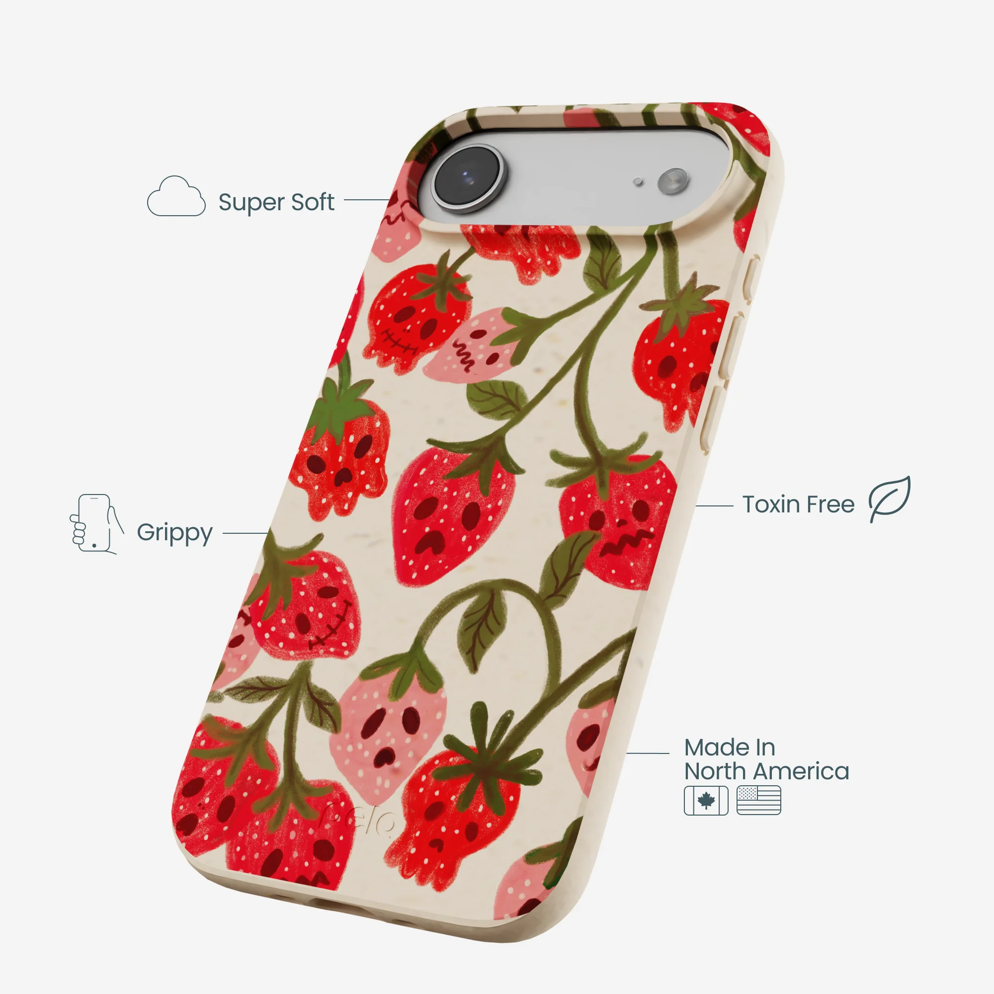 Seashell Strawboories iPhone Air Case - Image 4
