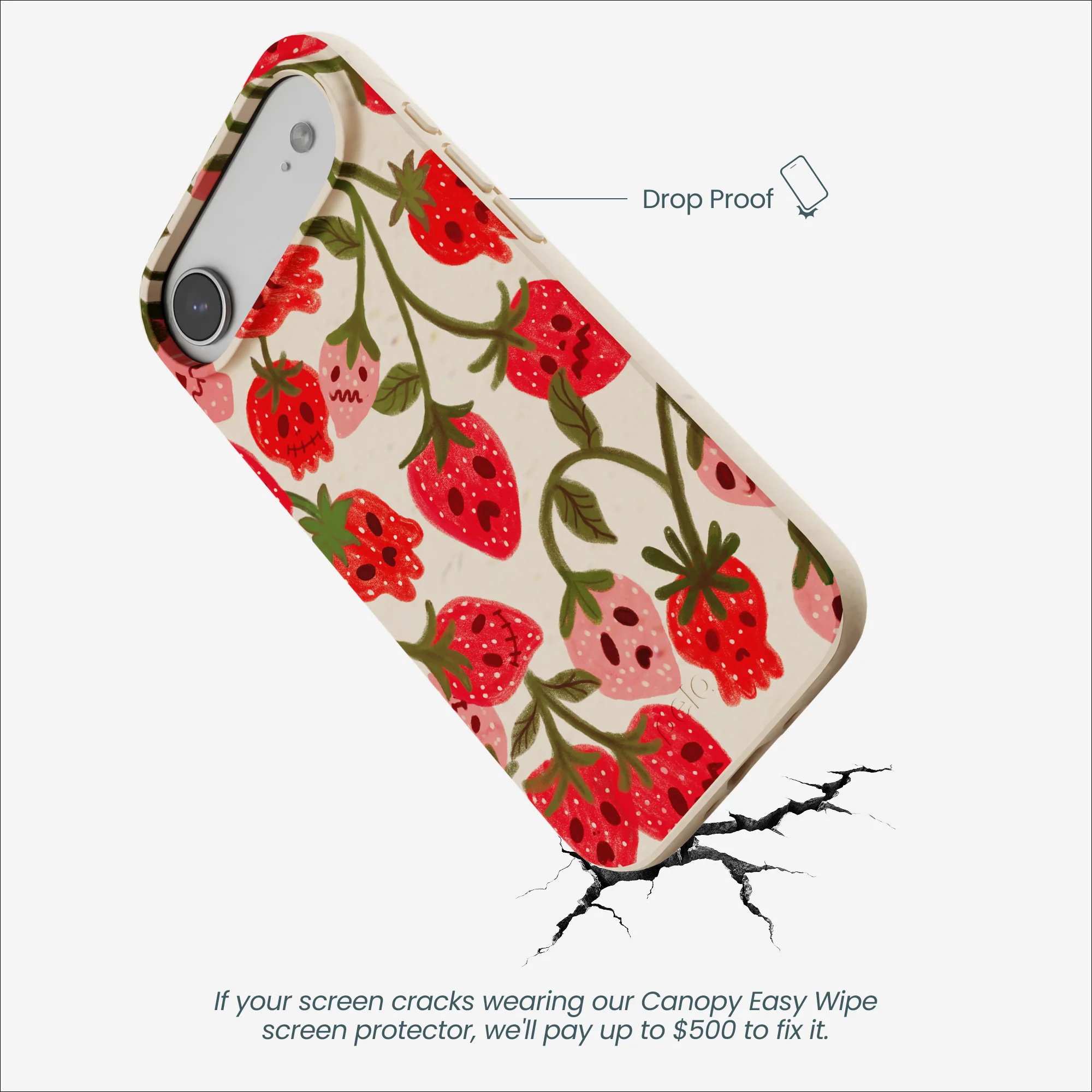 Seashell Strawboories iPhone Air Case - Image 5