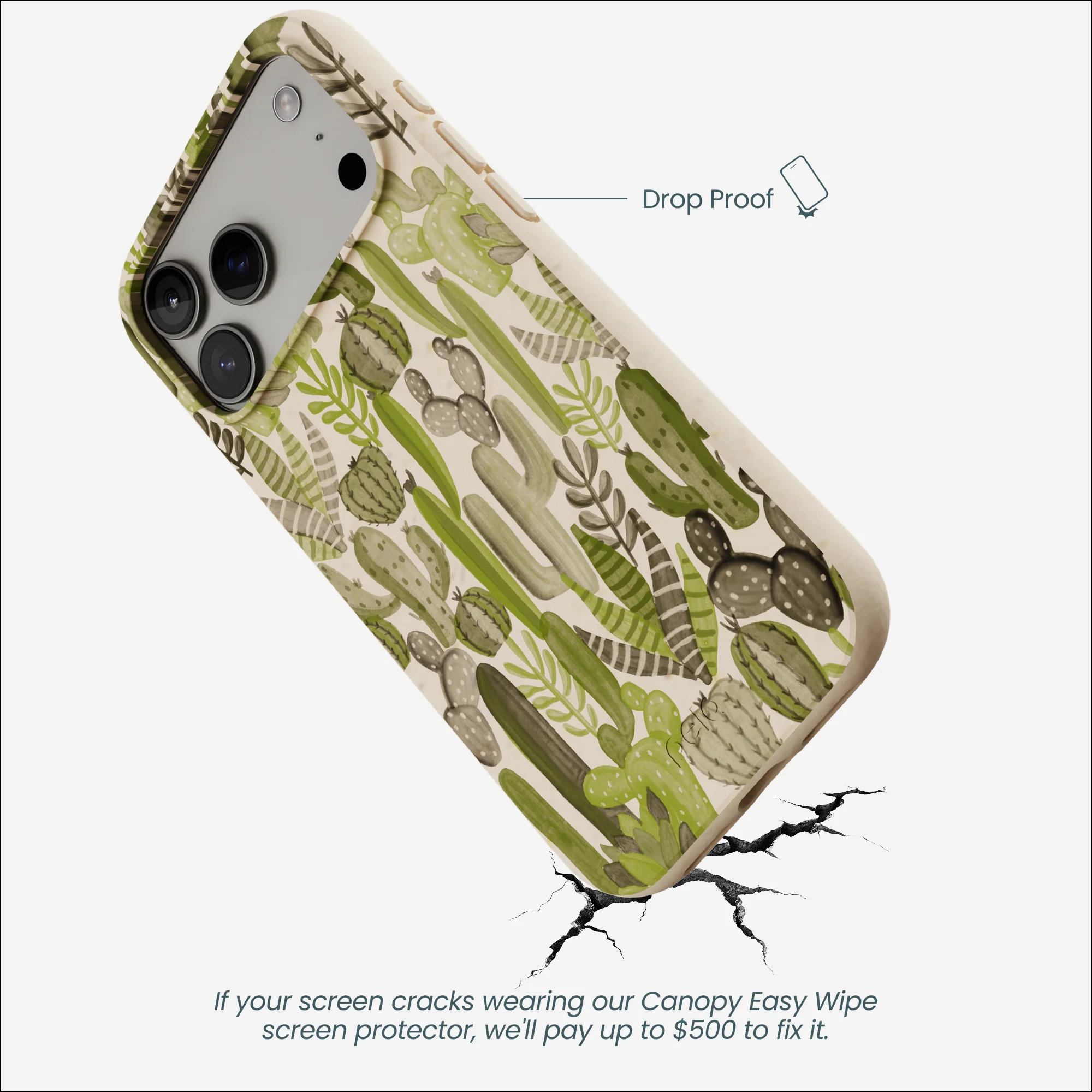 Seashell Succulent Cacti iPhone 17 Pro Max Case - Image 5