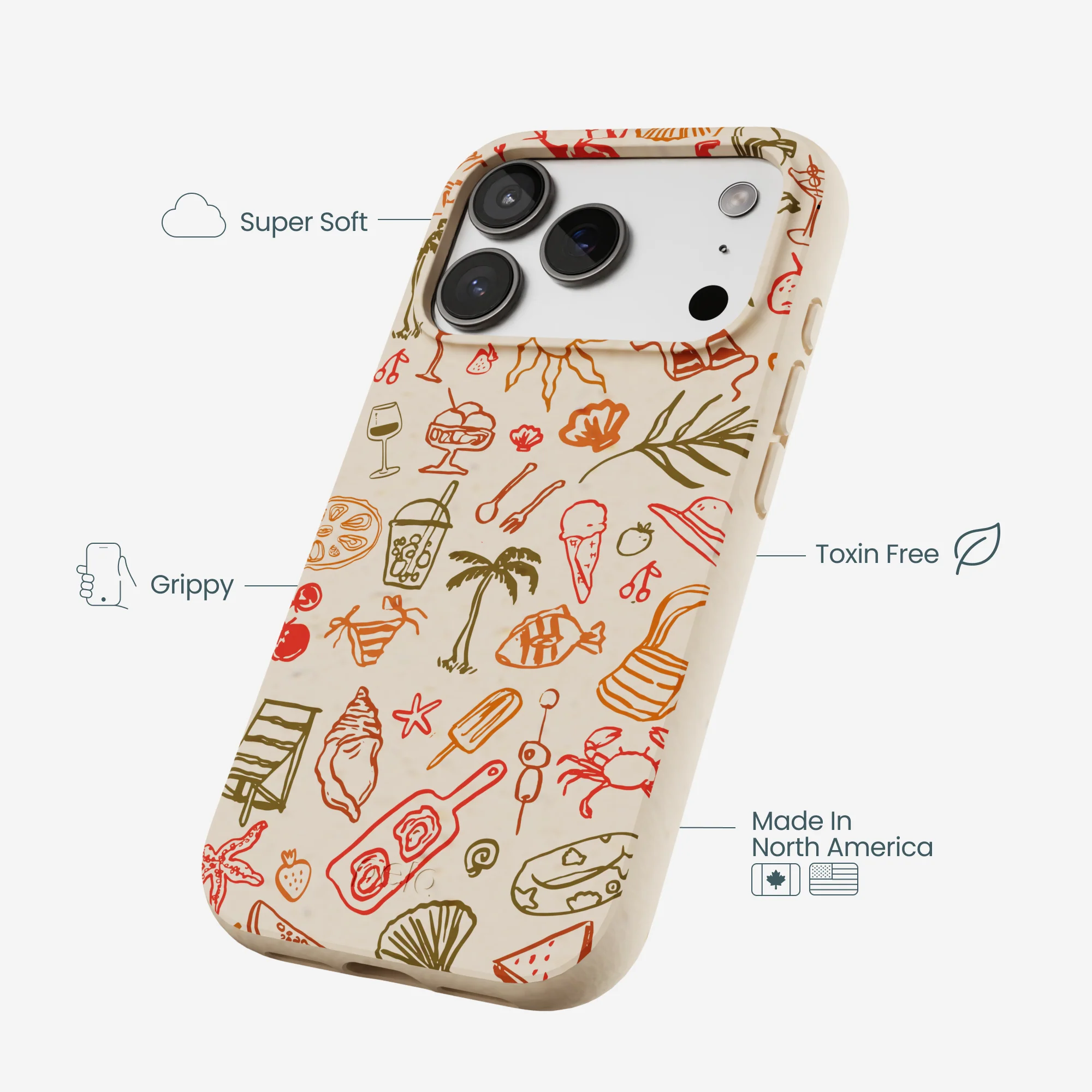 Seashell Sunkissed iPhone 17 Pro Case - Image 4