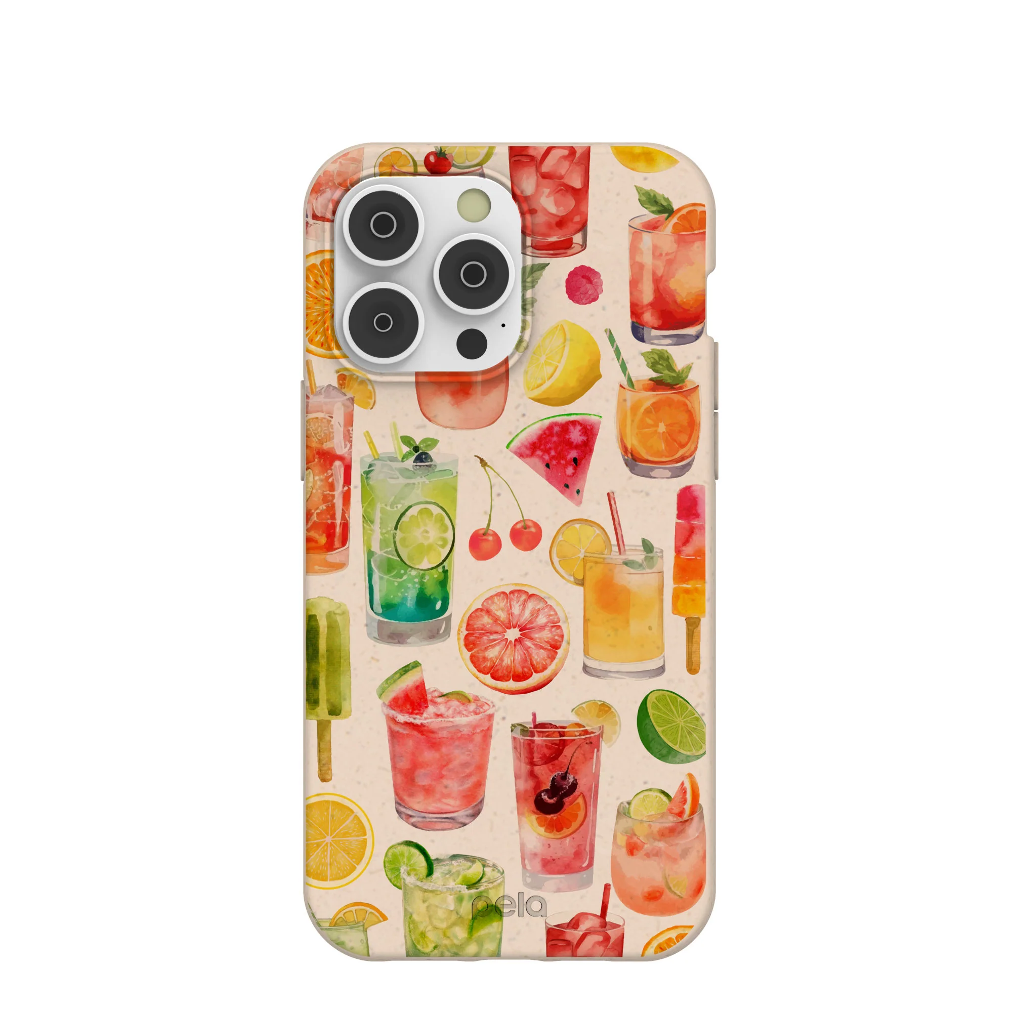 Seashell Sunset Sips iPhone 14 Pro Max Case