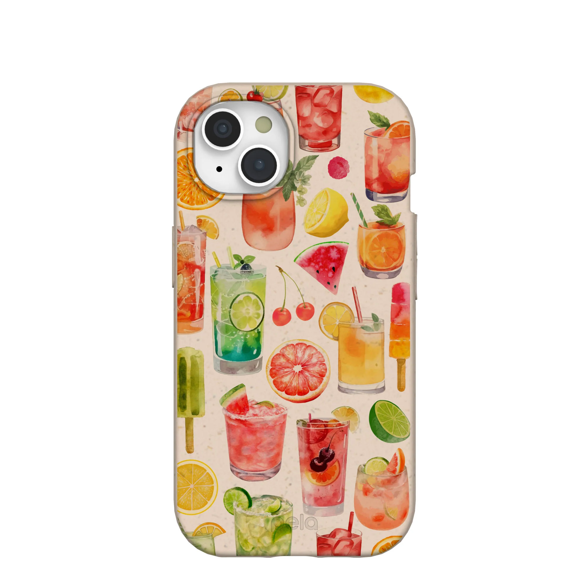Seashell Sunset Sips iPhone 15 Case