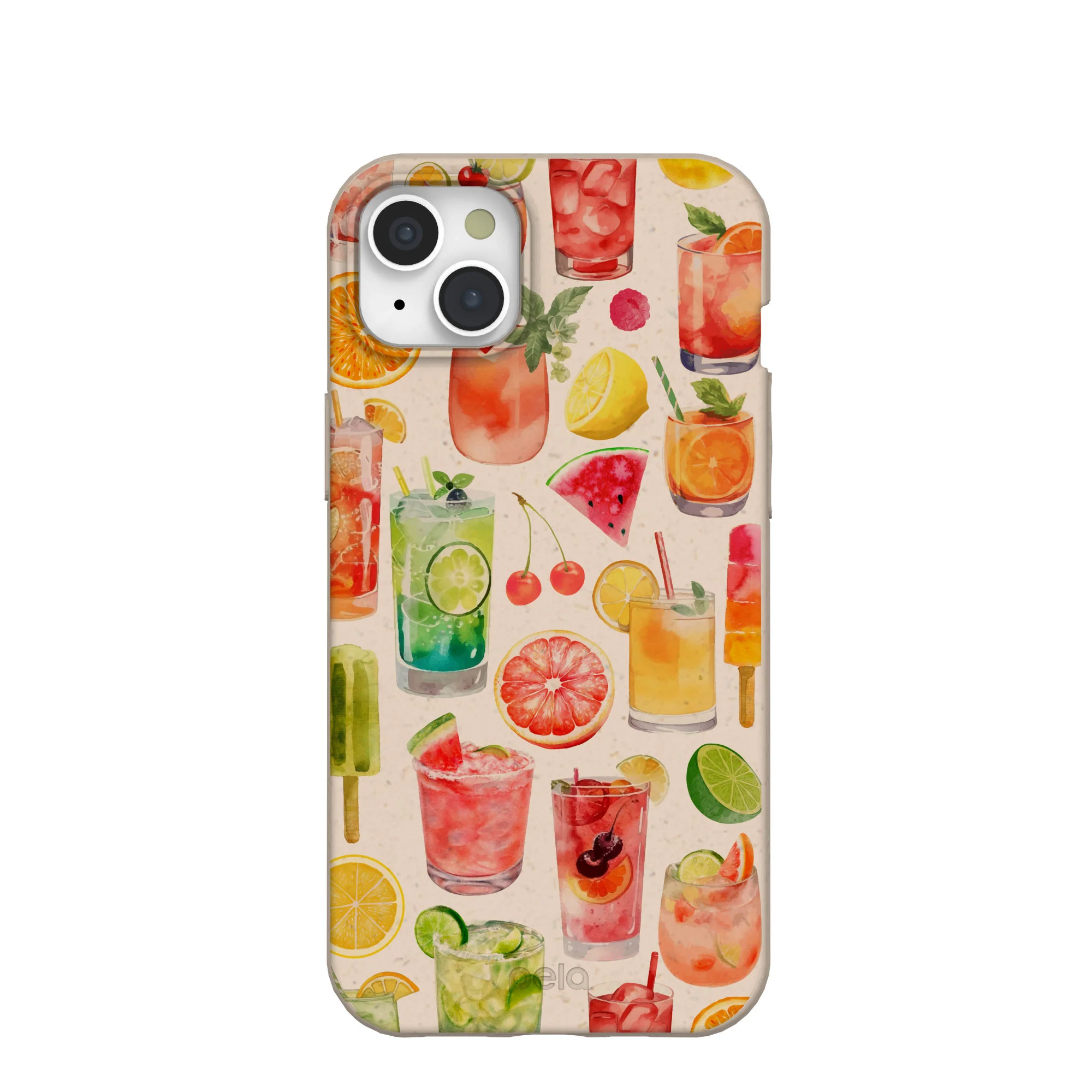 Seashell Sunset Sips iPhone 15 Plus Case
