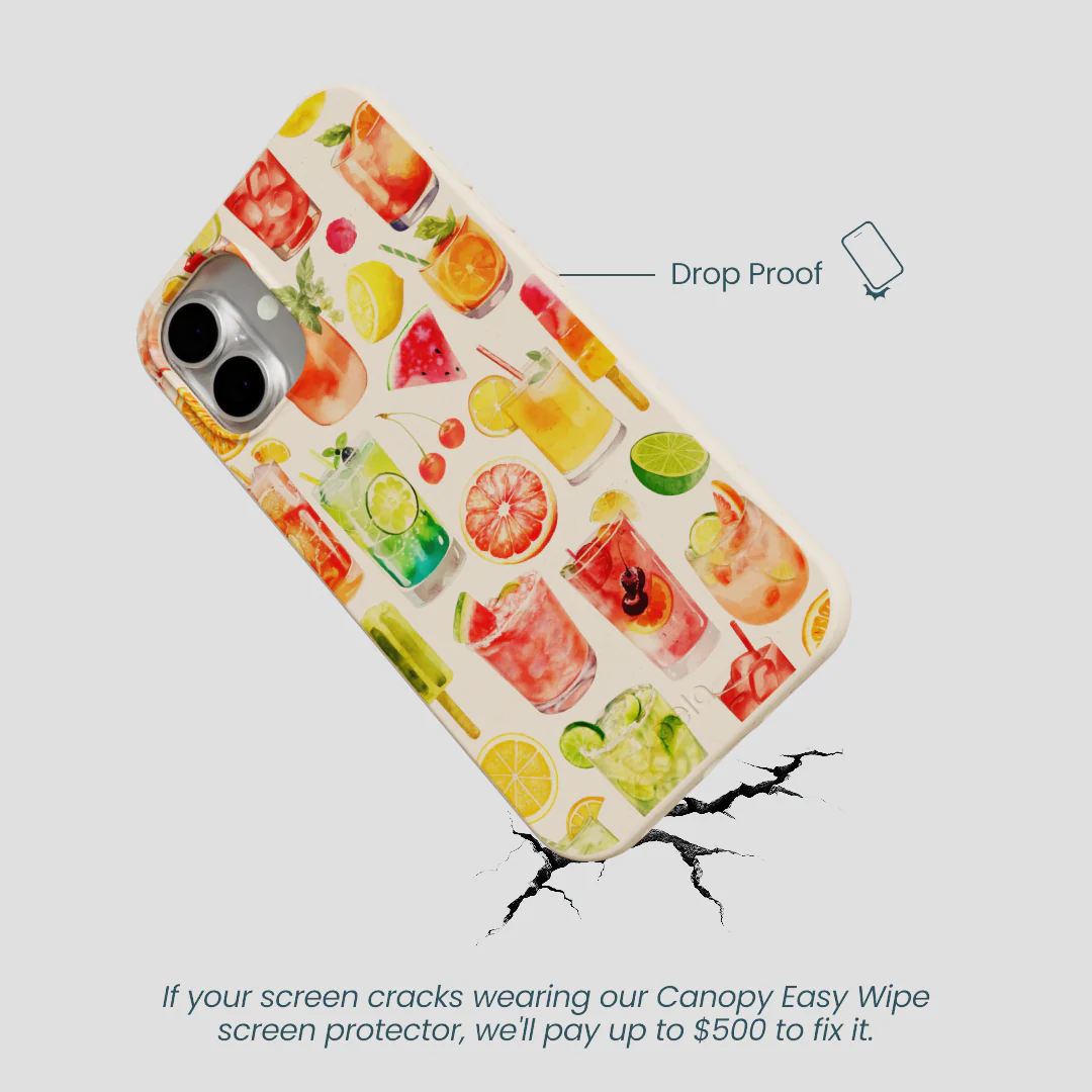 Seashell Sunset Sips iPhone 16 Plus Case - Image 5