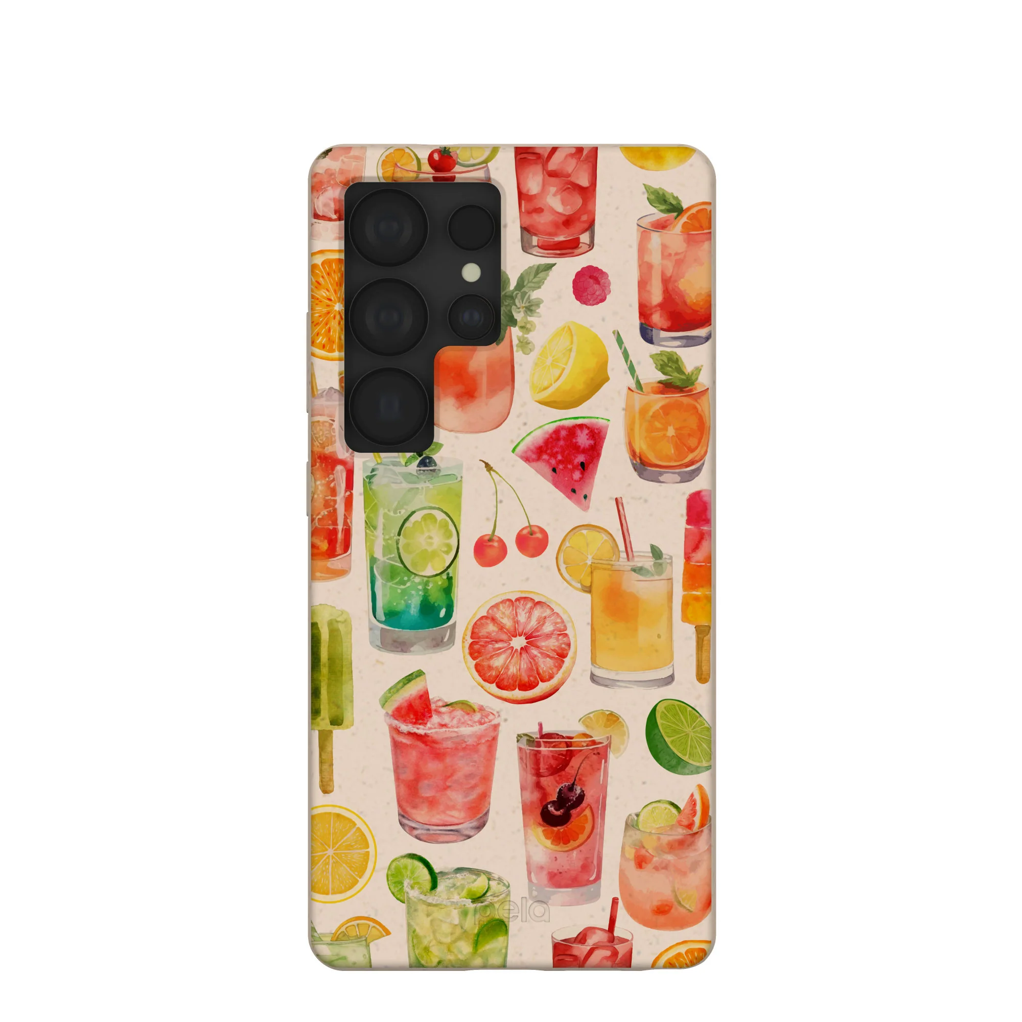 Seashell Sunset Sips Samsung Galaxy S25 Ultra Case
