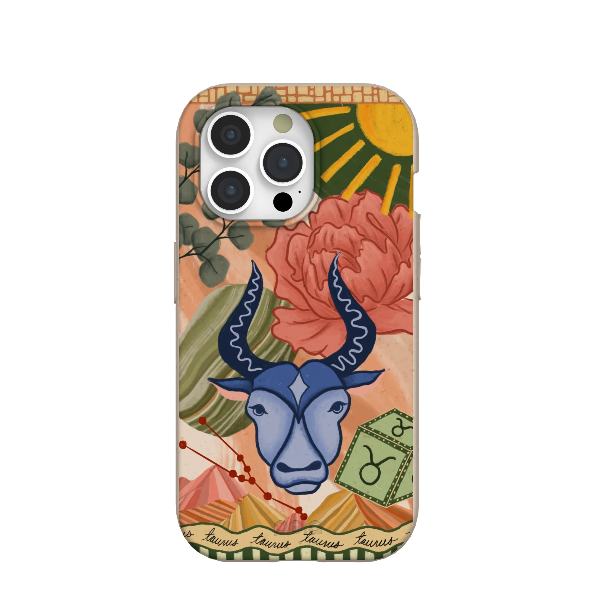 Seashell Taurus Bull iPhone 15 Pro Case