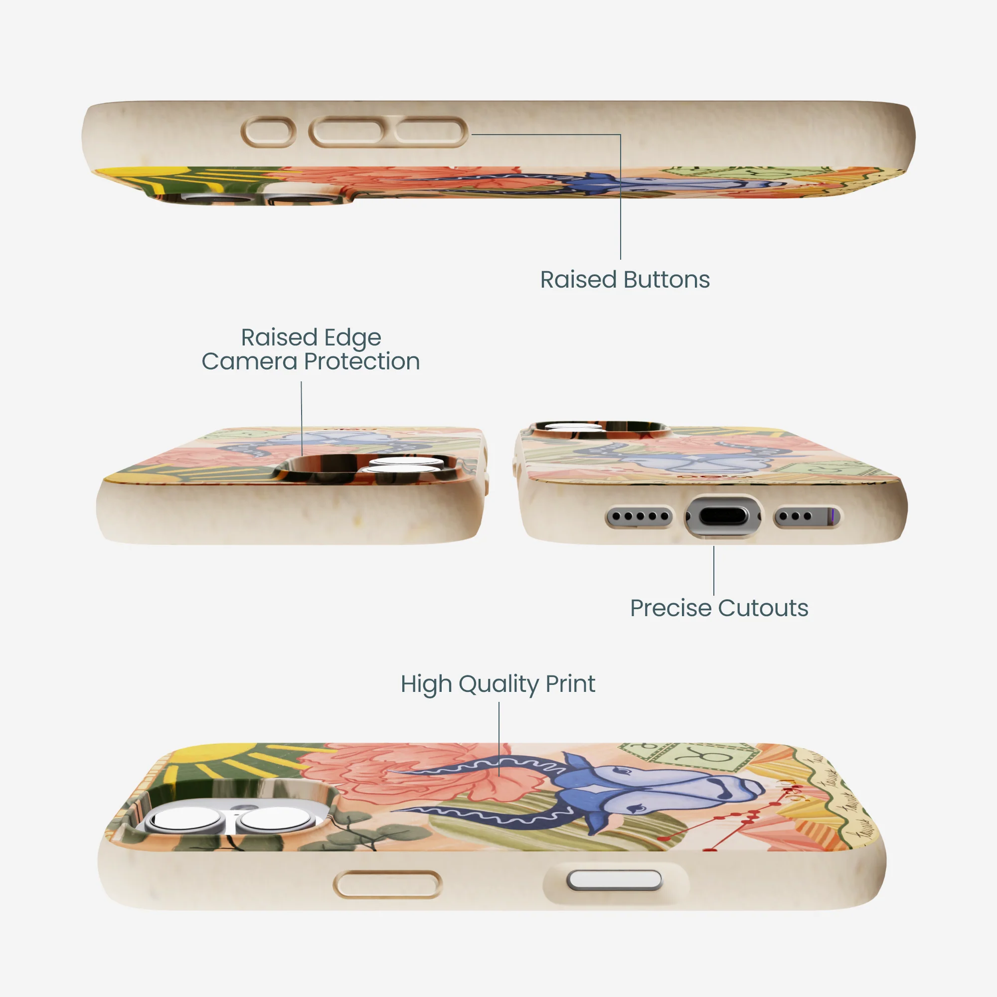 Seashell Taurus Bull iPhone 17 Case - Image 3