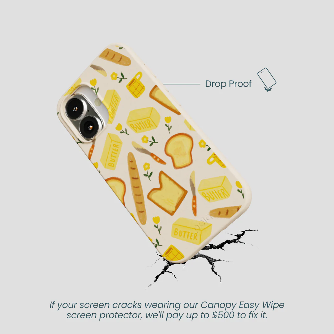Seashell Toast Garden iPhone 16 Case - Image 5