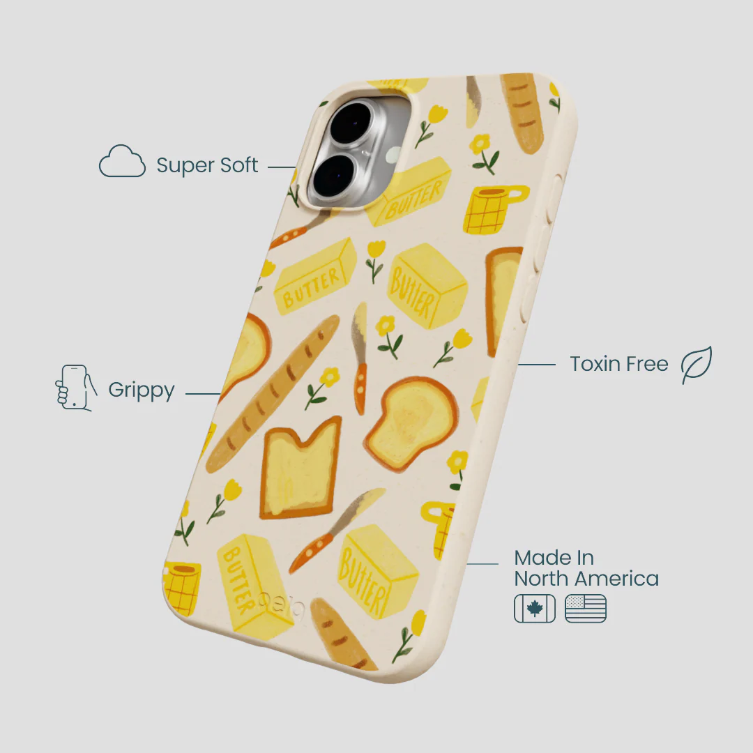 Seashell Toast Garden iPhone 16 Plus Case - Image 4