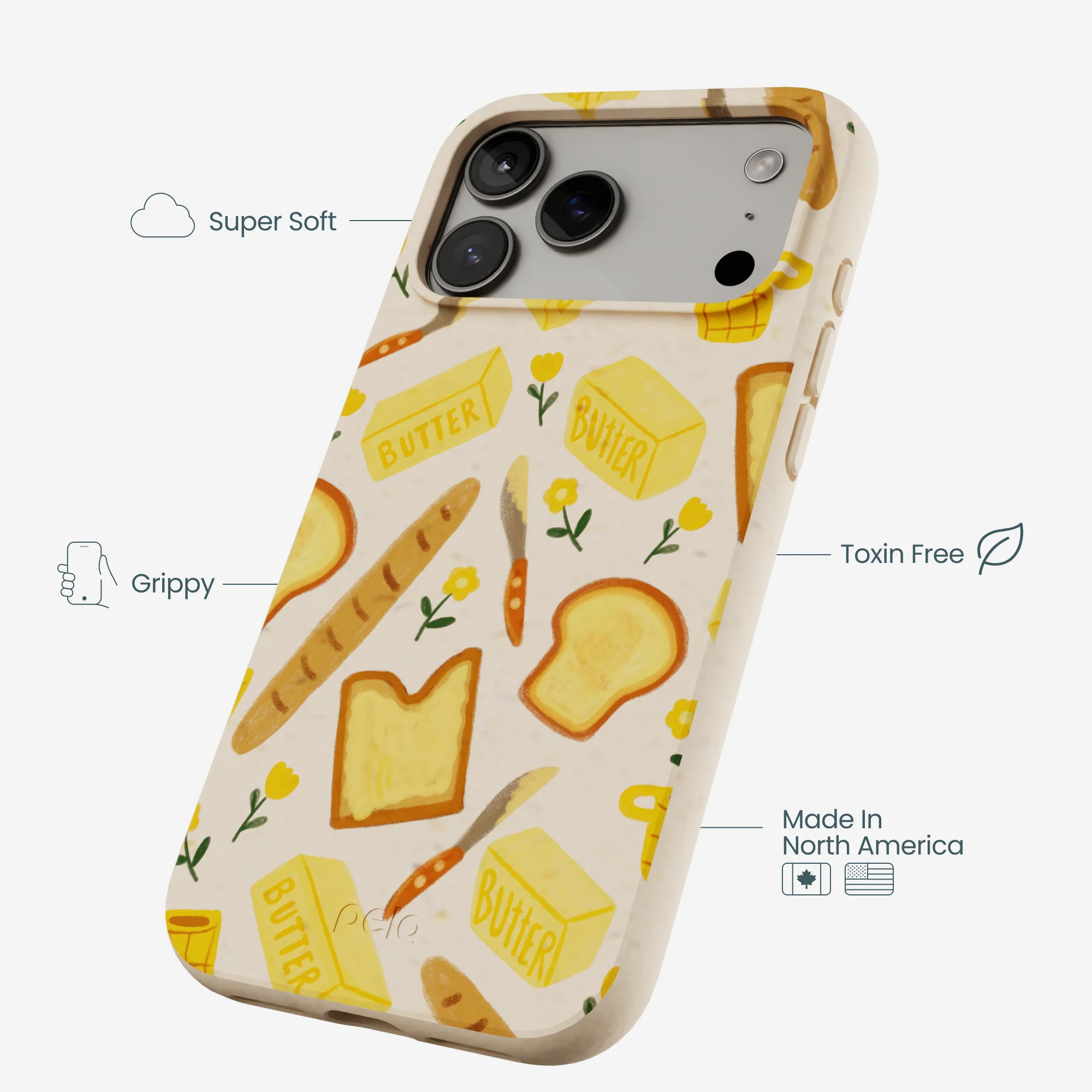 Seashell Toast Garden iPhone 17 Pro Max Case - Image 4