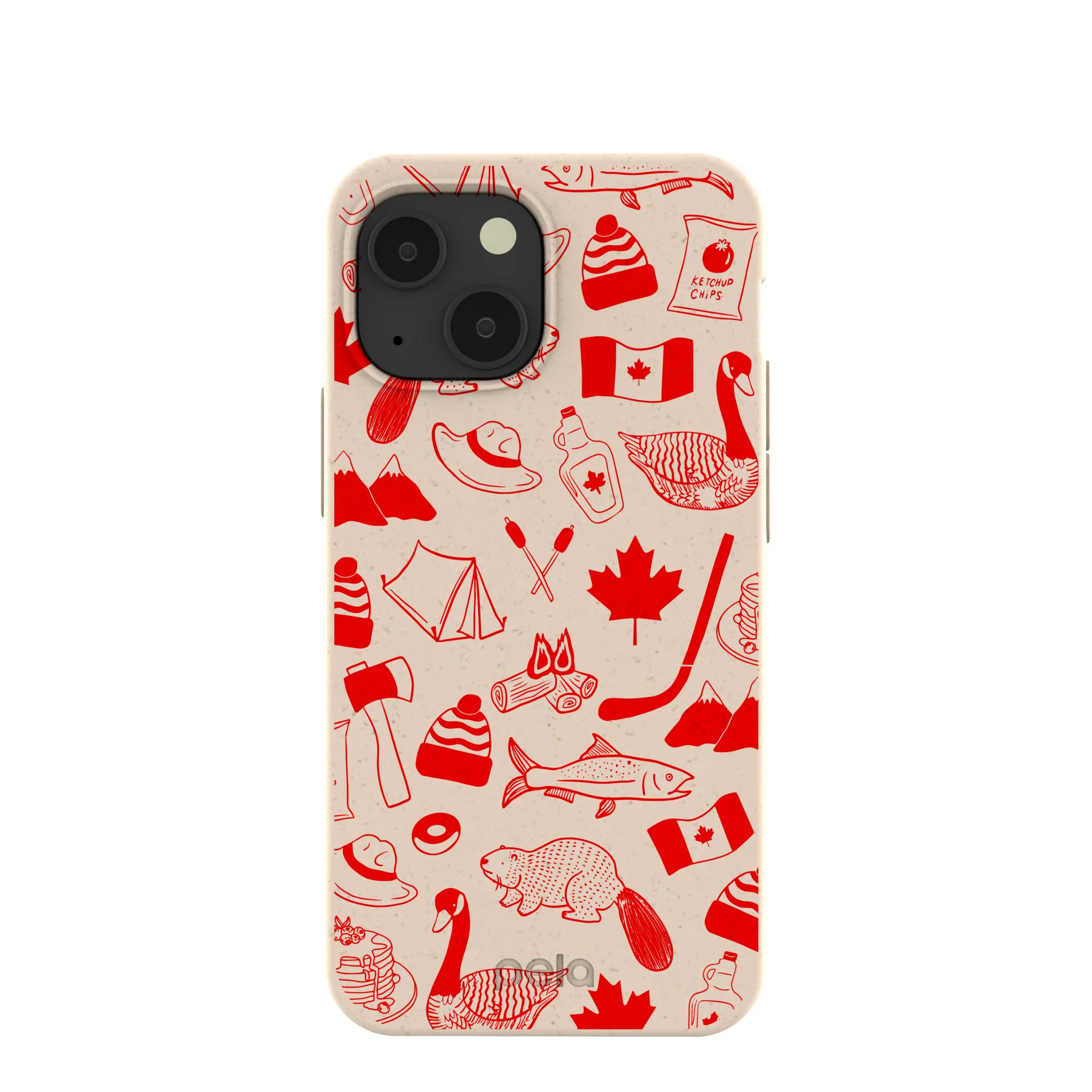 Seashell True North Red iPhone 13 Mini Case
