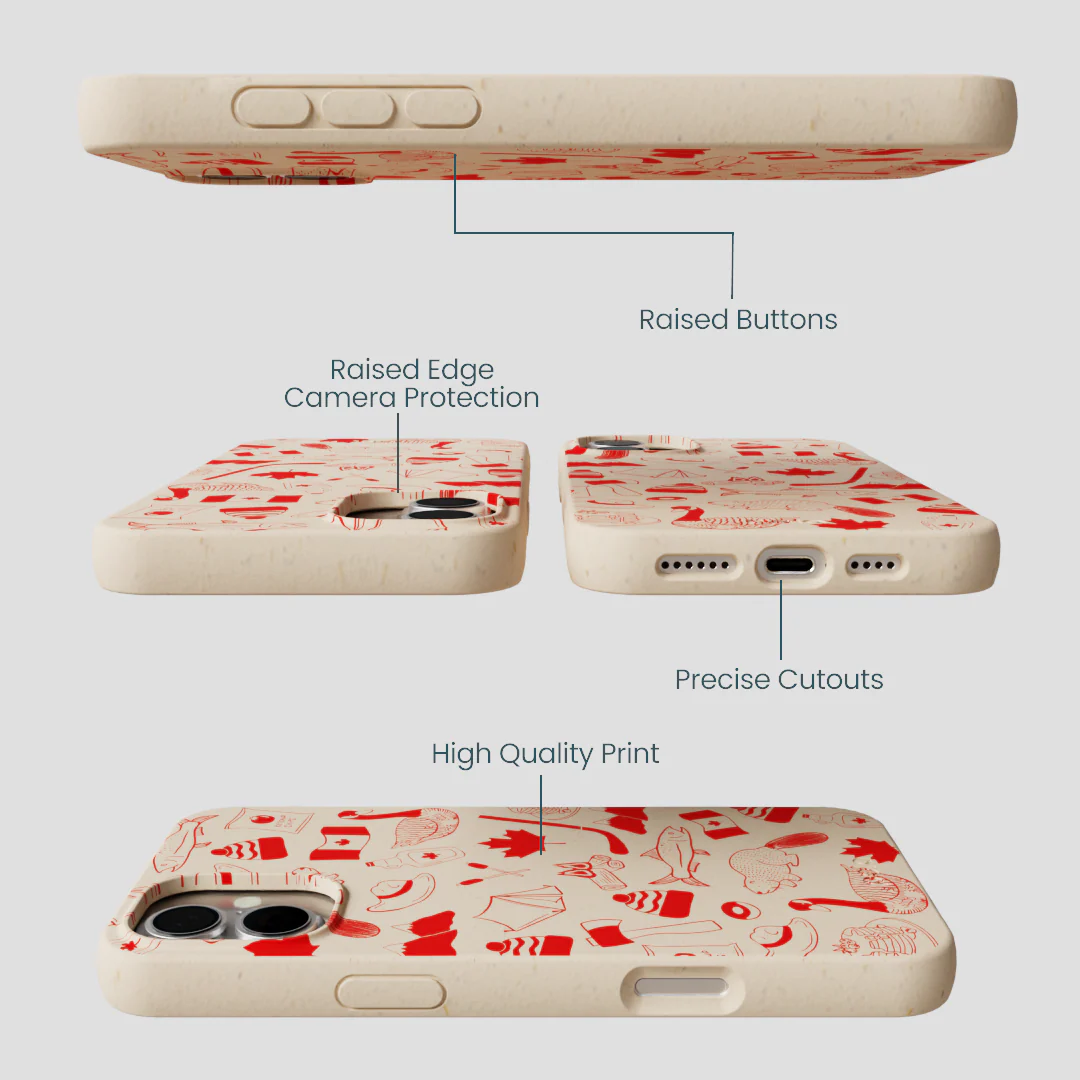 Seashell True North Red iPhone 16 Plus Case - Image 3