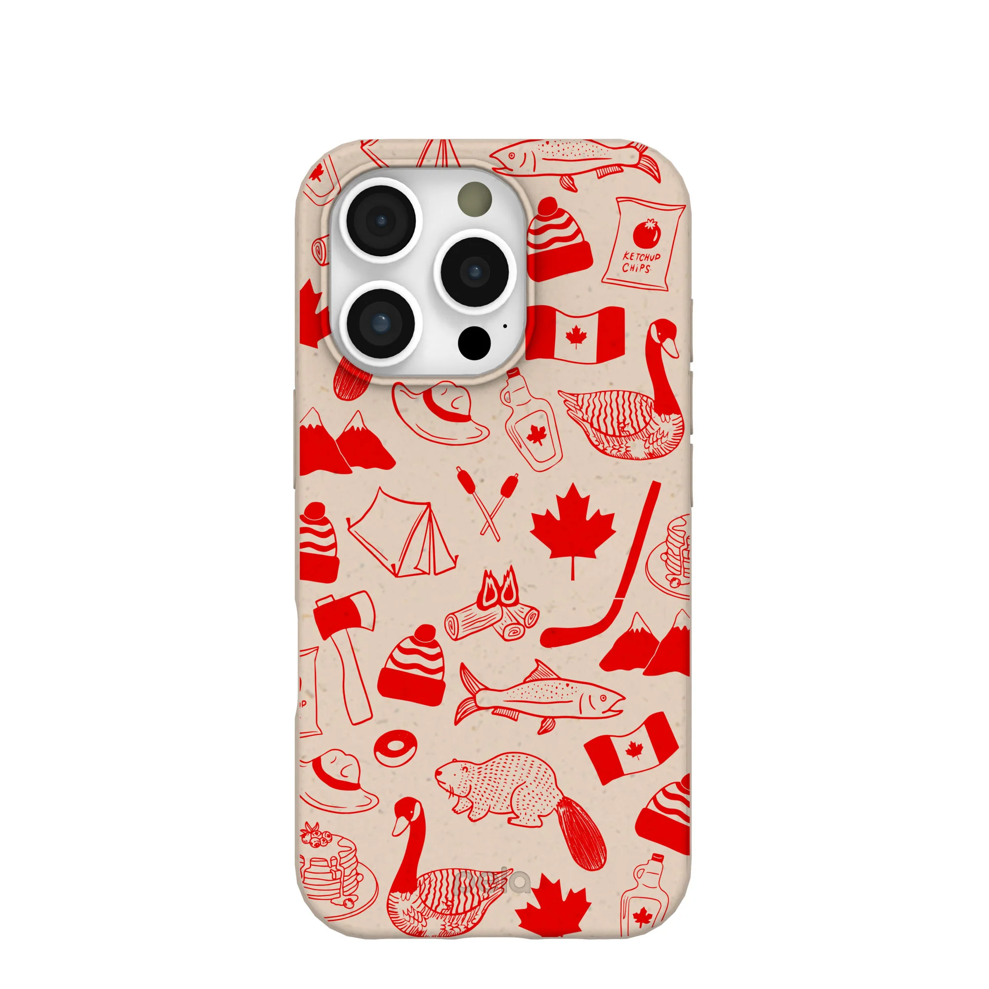 Seashell True North Red iPhone 16 Pro Case