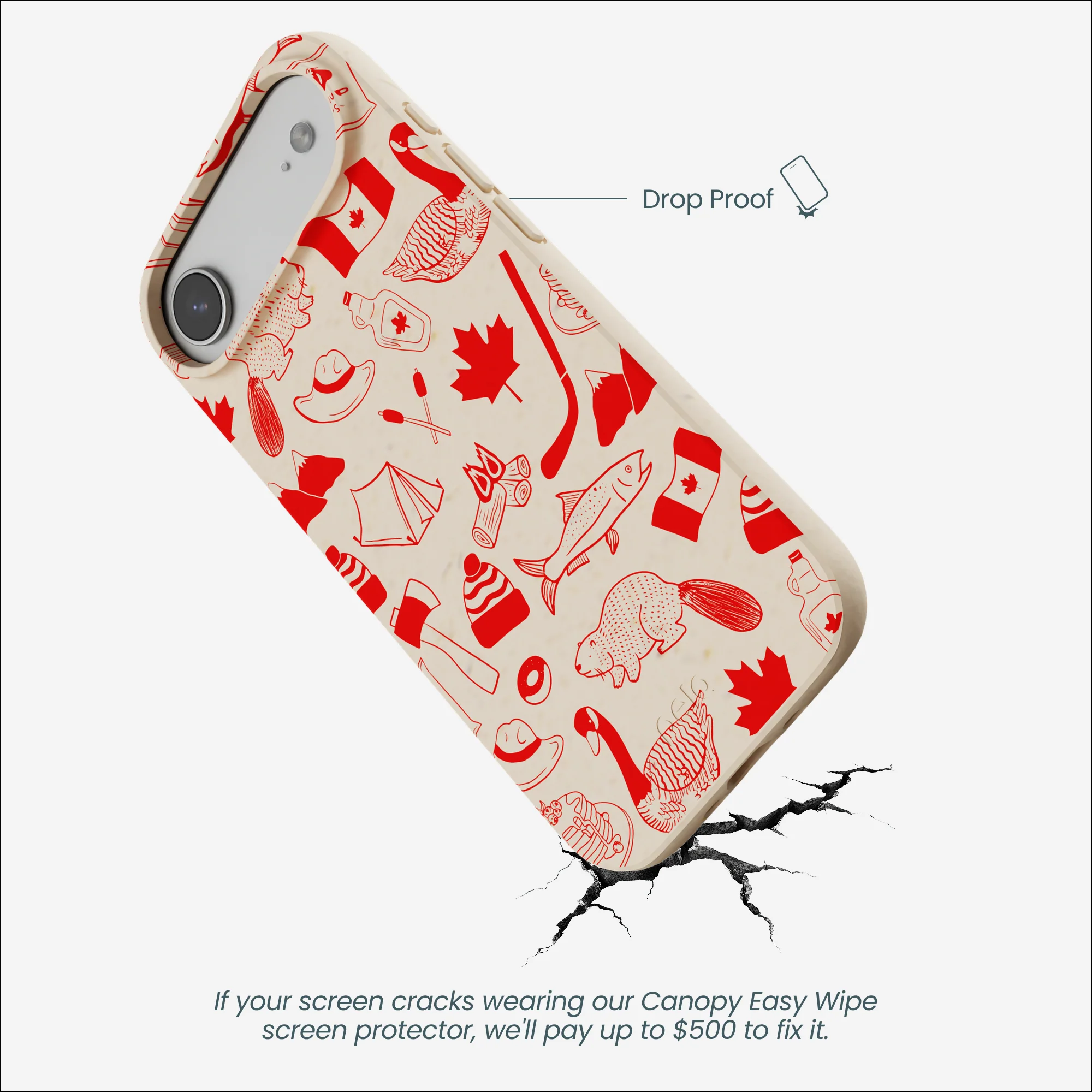 Seashell True North Red iPhone Air Case - Image 5