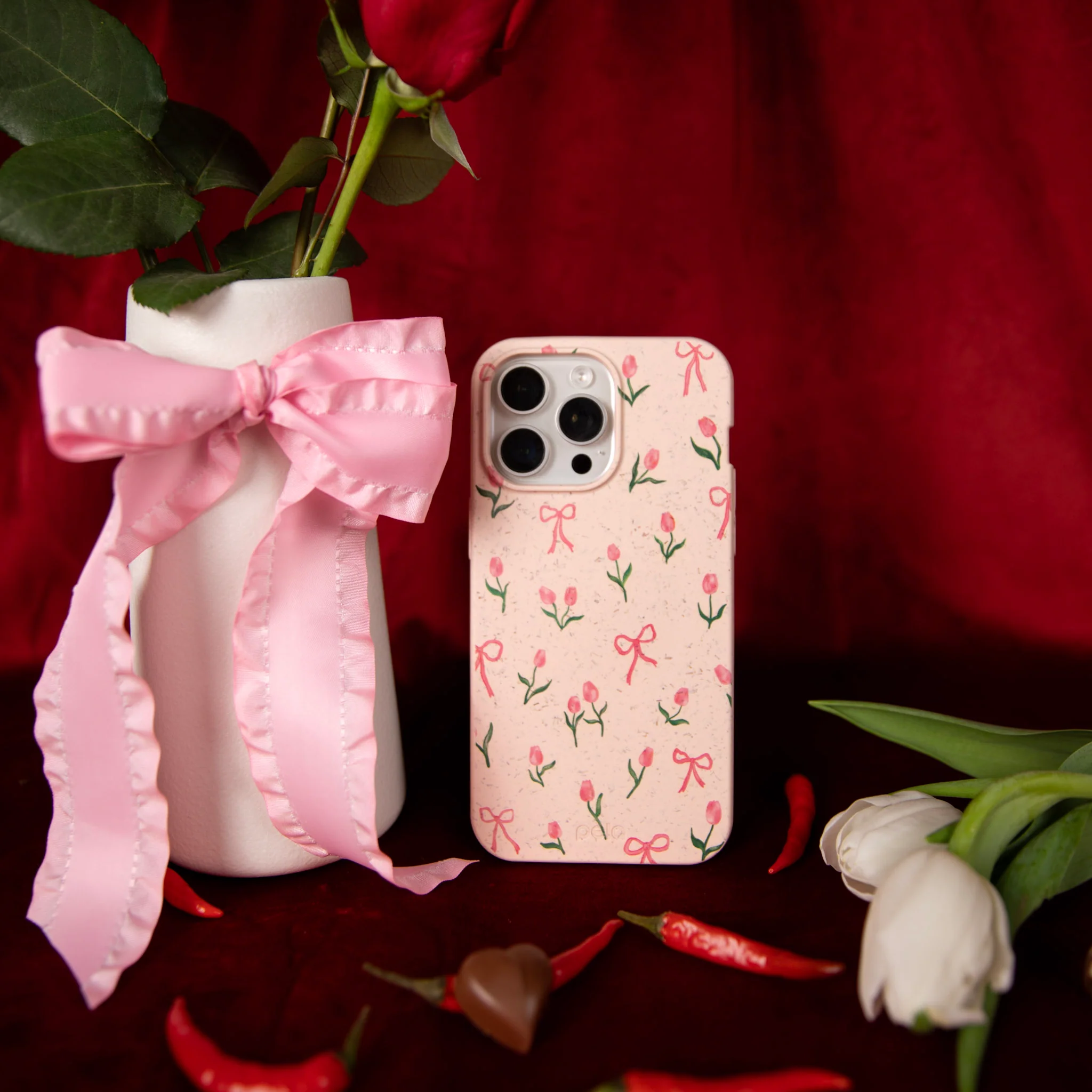 Seashell Tulip Bliss iPhone 15 Plus Case - Image 5