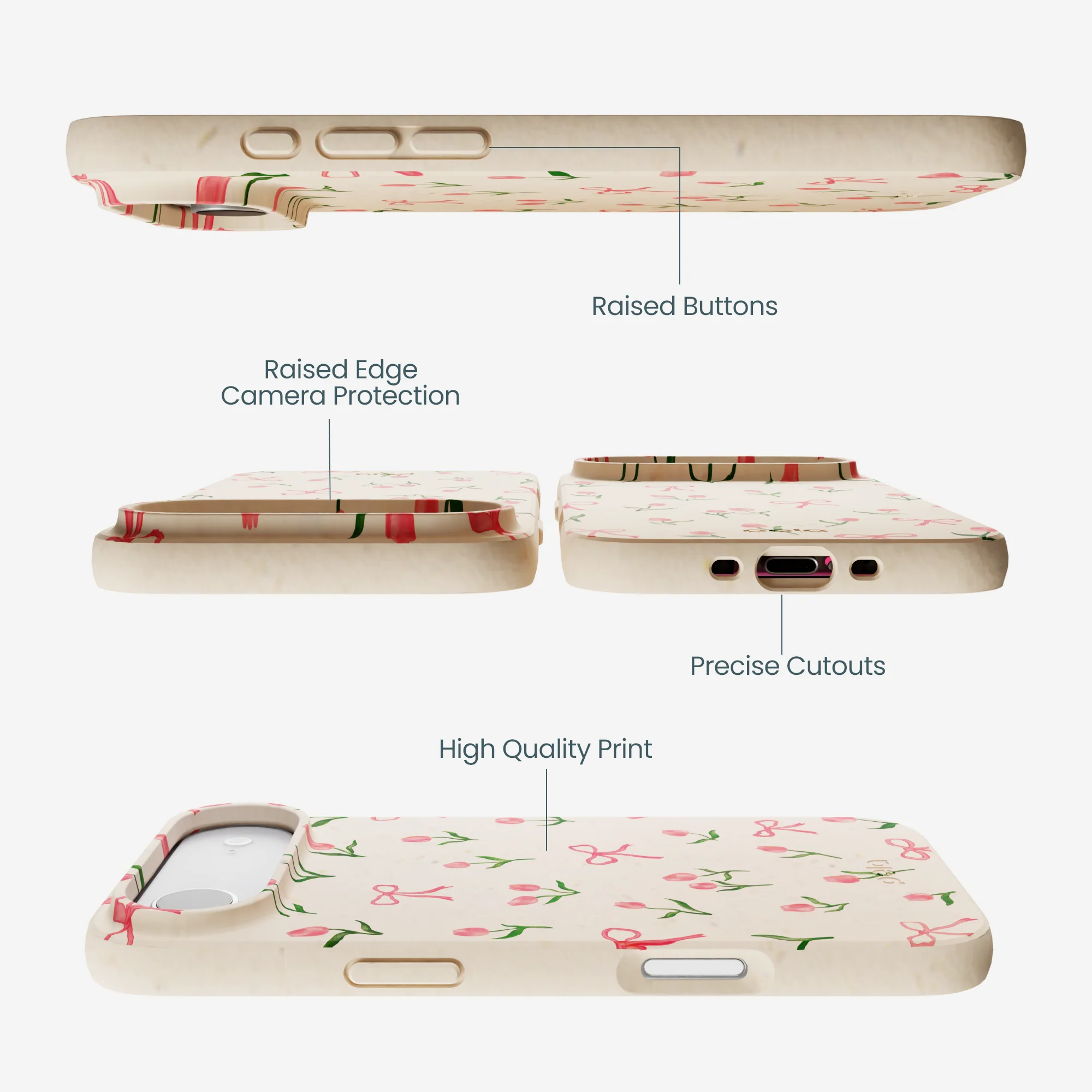 Seashell Tulip Bliss iPhone Air Case - Image 3