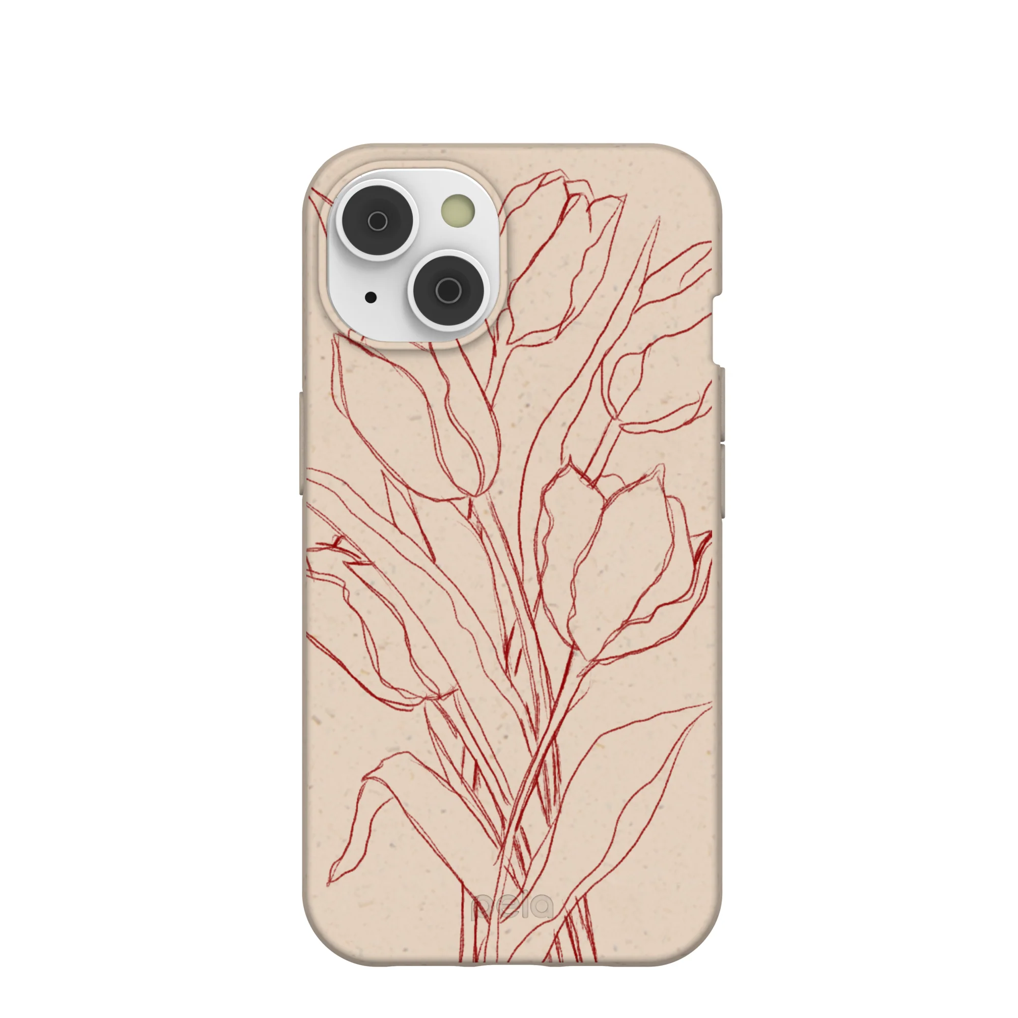 Seashell Tulip Bouquet iPhone 14 Case