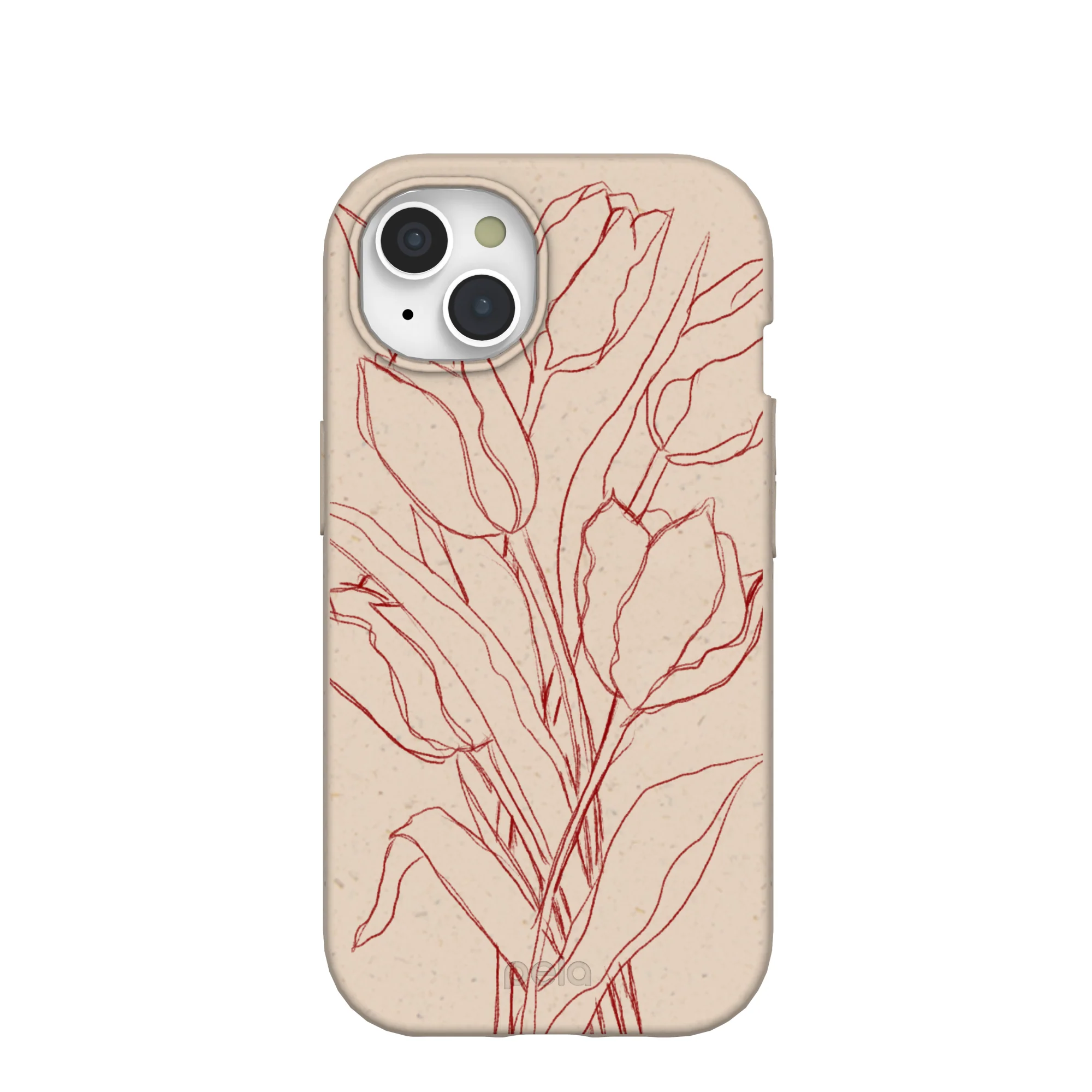 Seashell Tulip Bouquet iPhone 15 Case