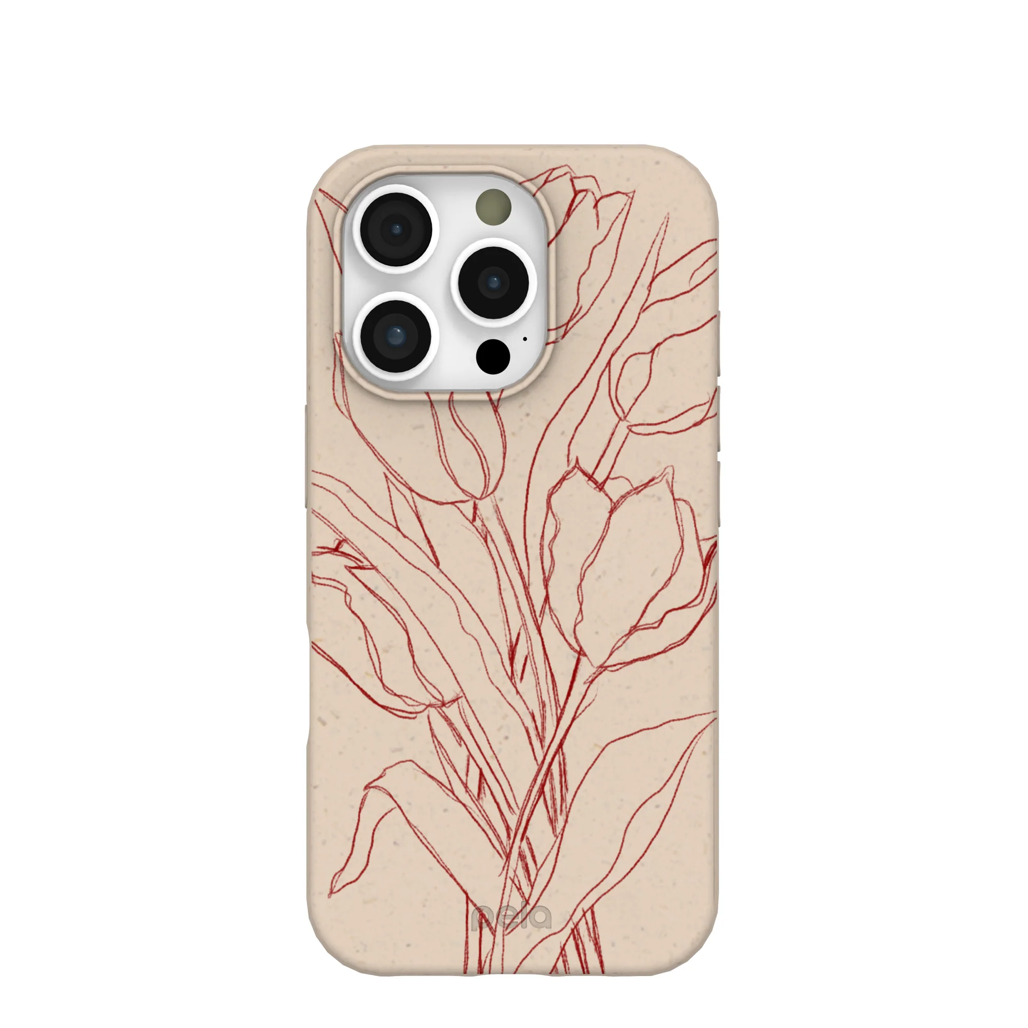Seashell Tulip Bouquet iPhone 16 Pro Case