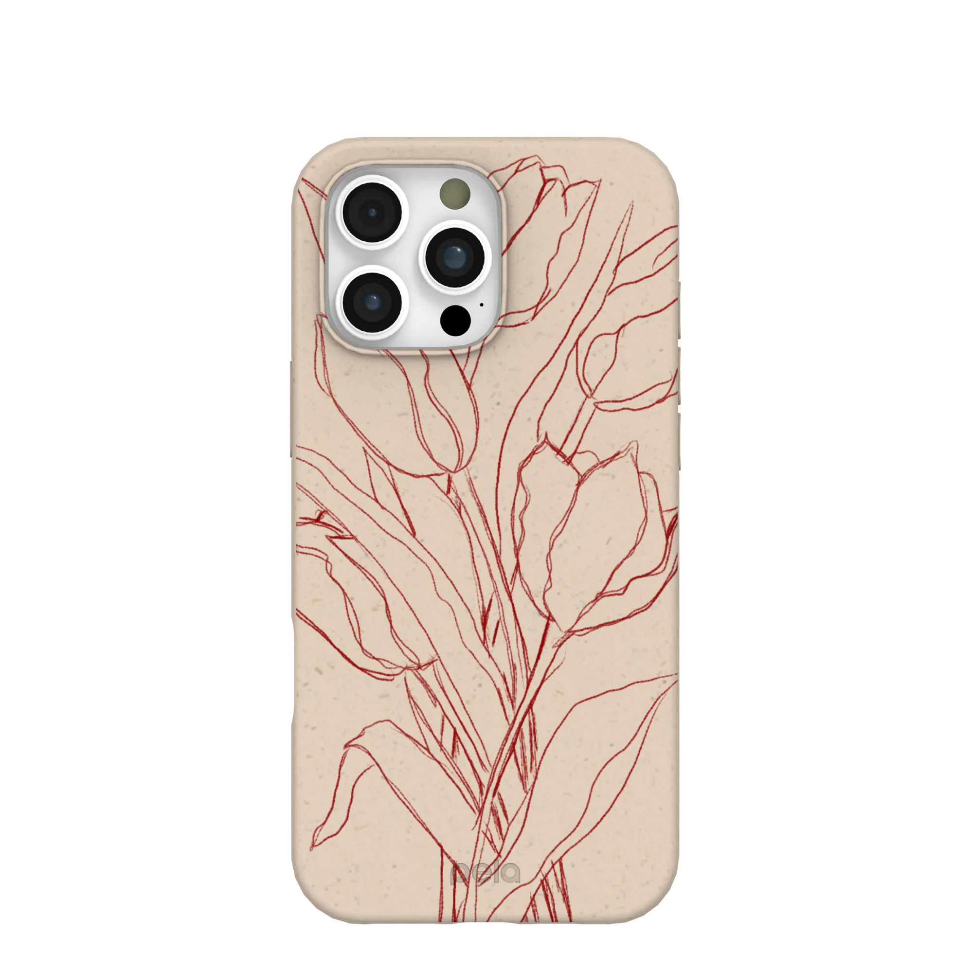 Seashell Tulip Bouquet iPhone 16 Pro Max Case